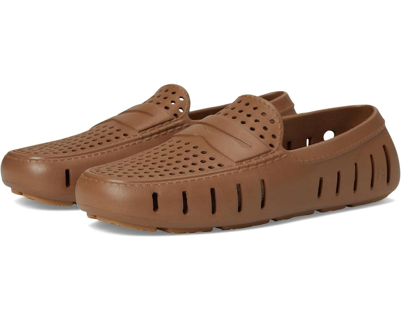 Loafers Floafers Country Club Driver 2.0 Loafers Mens Brown Perforated Shoes KFC787