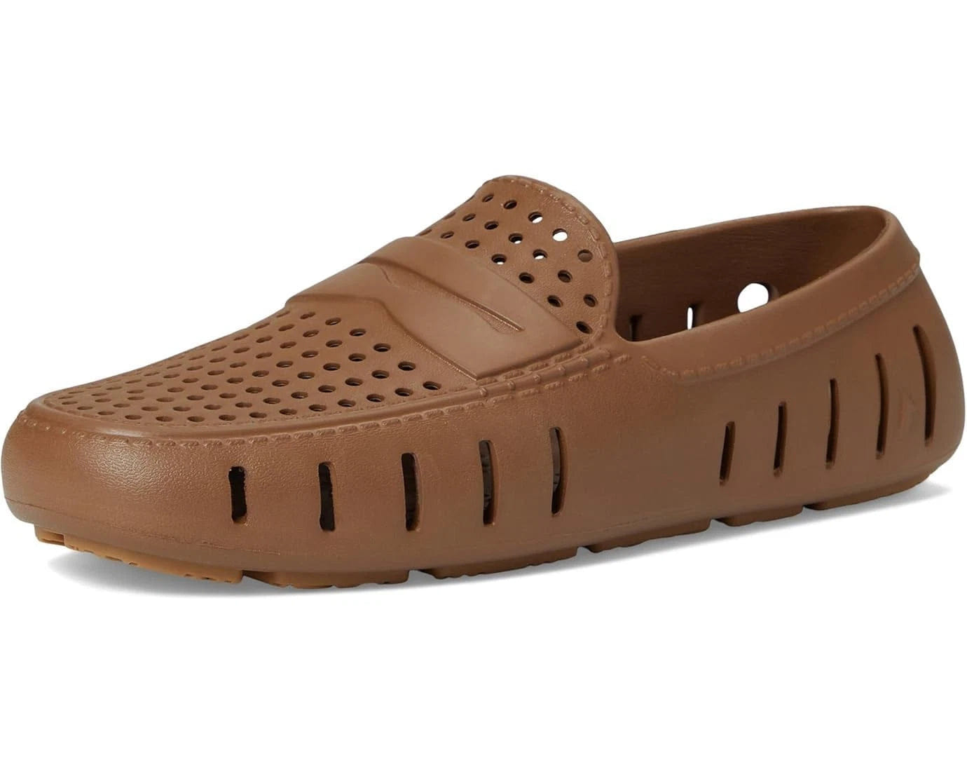 Loafers Floafers Country Club Driver 2.0 Loafers Mens Brown Perforated Shoes KFC787