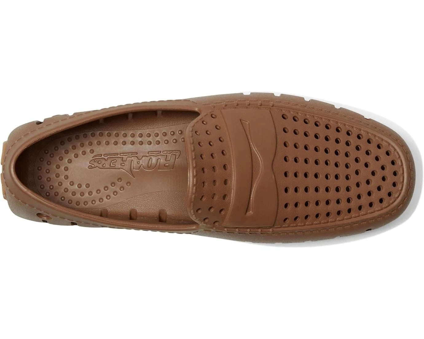Loafers Floafers Country Club Driver 2.0 Loafers Mens Brown Perforated Shoes KFC787