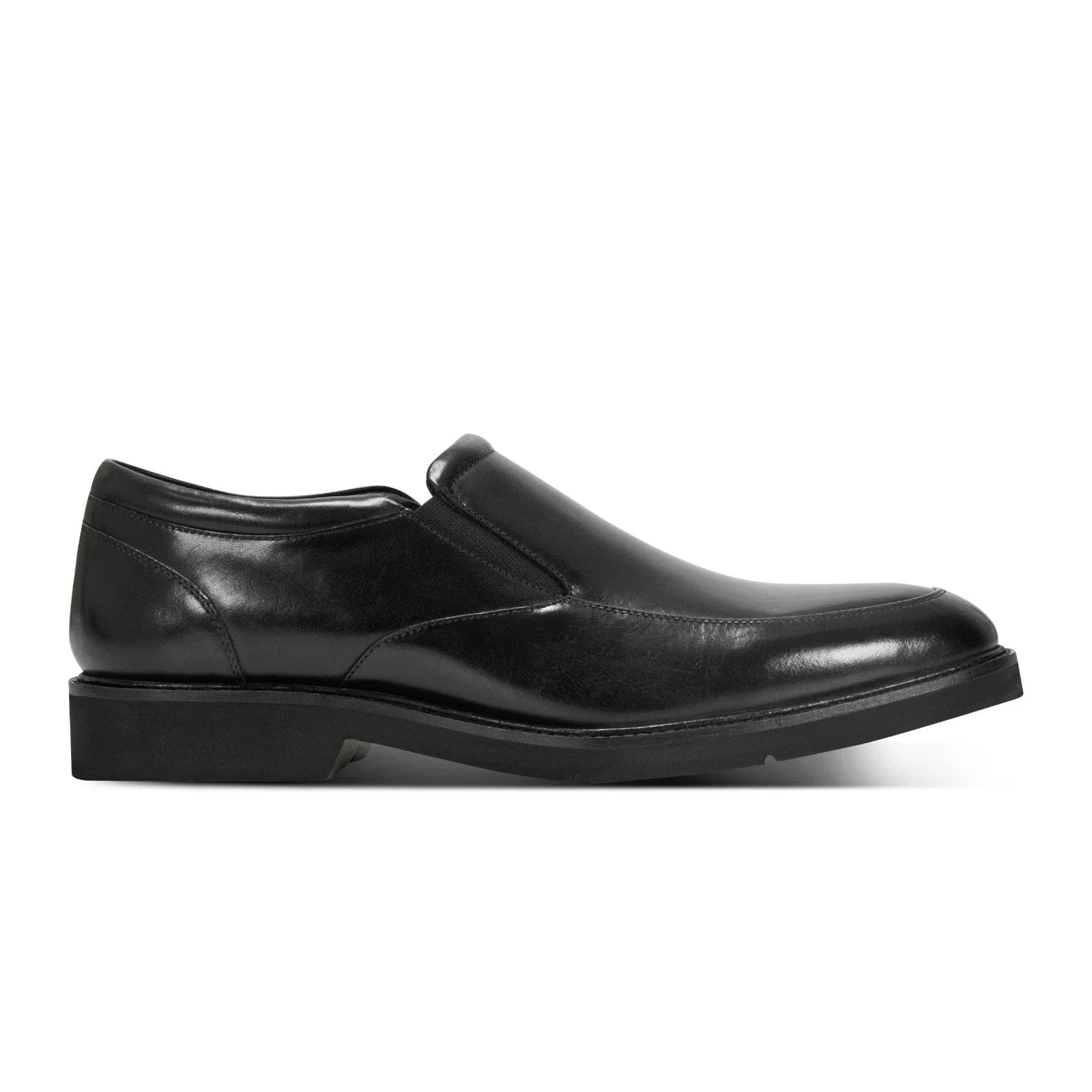 Loafers Rockport Folton Loafers Men's 4E Black Leather Slip On Dress Shoes ZAP2517