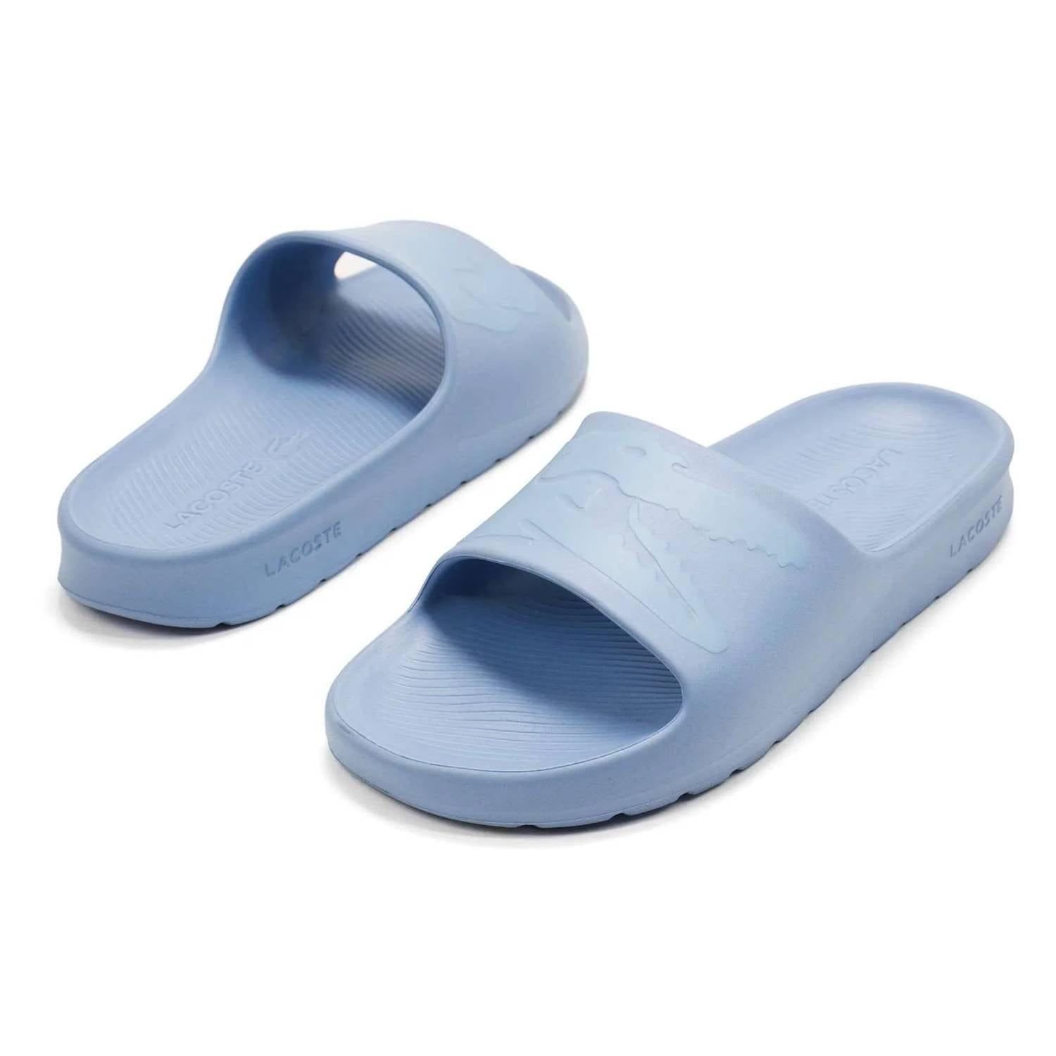 Blue Men's Croco 2.0 Slide Sandals In Light Blue