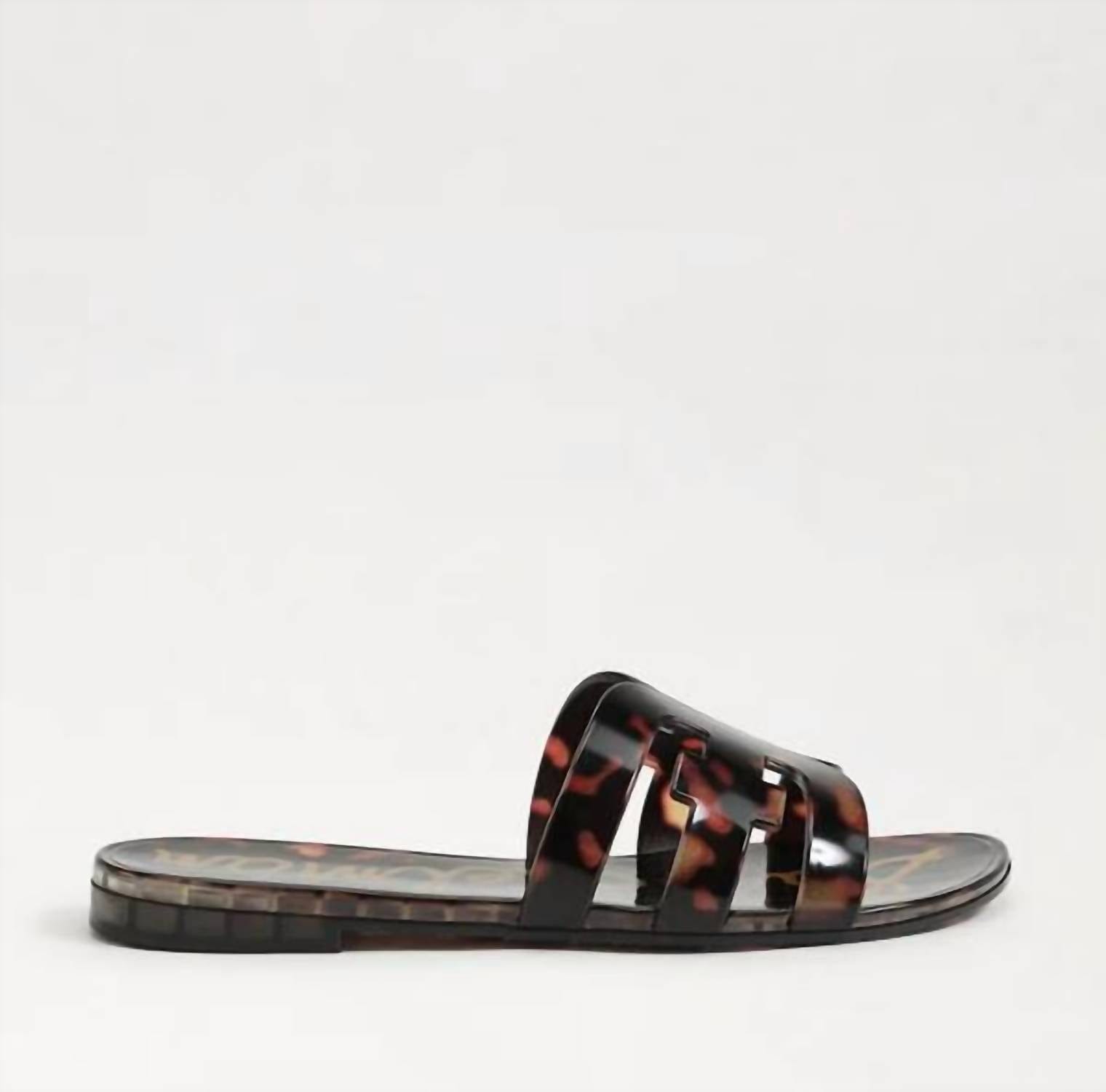 TORTOISE Women's Bay Jelly Slide Sandals In Tortoise