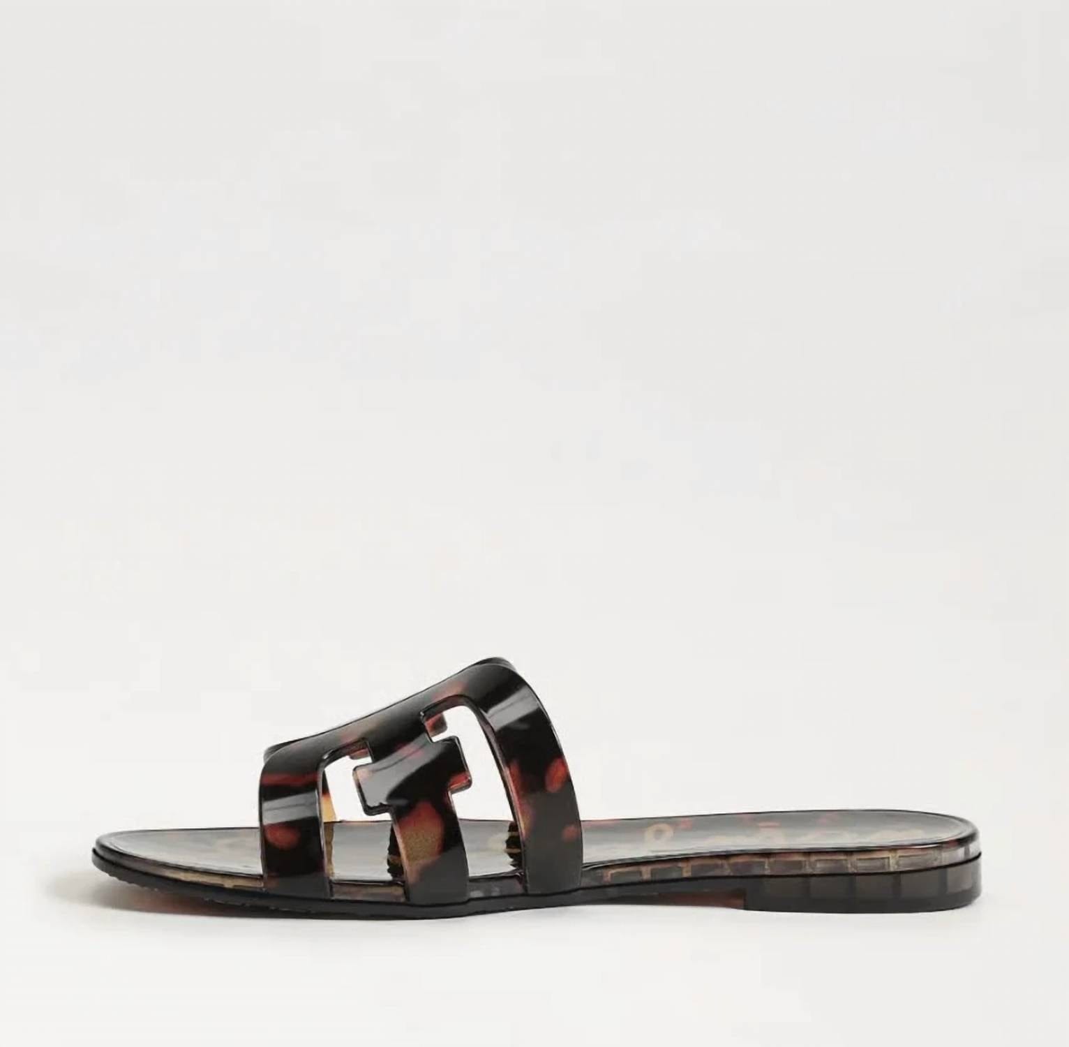 TORTOISE Women's Bay Jelly Slide Sandals In Tortoise