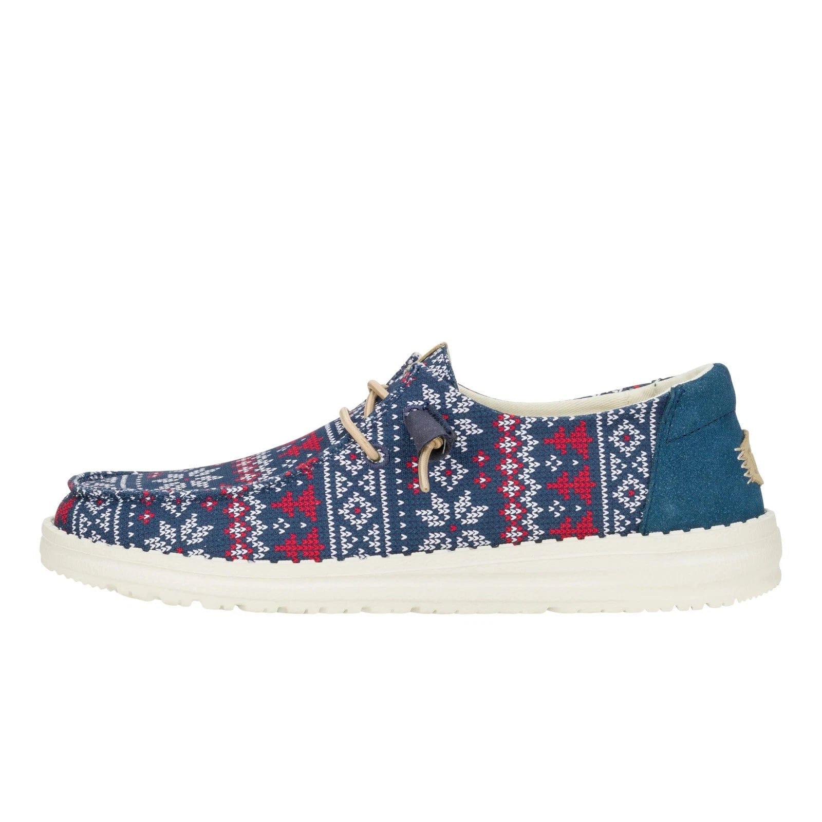 Hey Dude Wendy 43536 - 4HQ Women's Navy Winter Sweater Slip On Shoes NIN1403