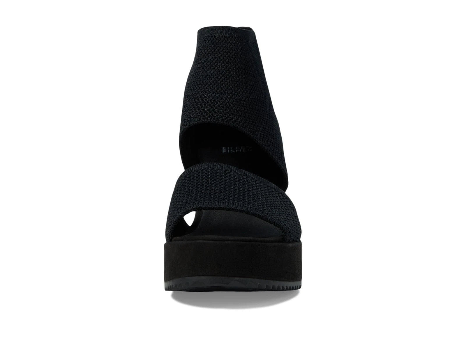 Eileen Fisher Leto Sandals Women's Black Platform Wedge Heel HTAT1605