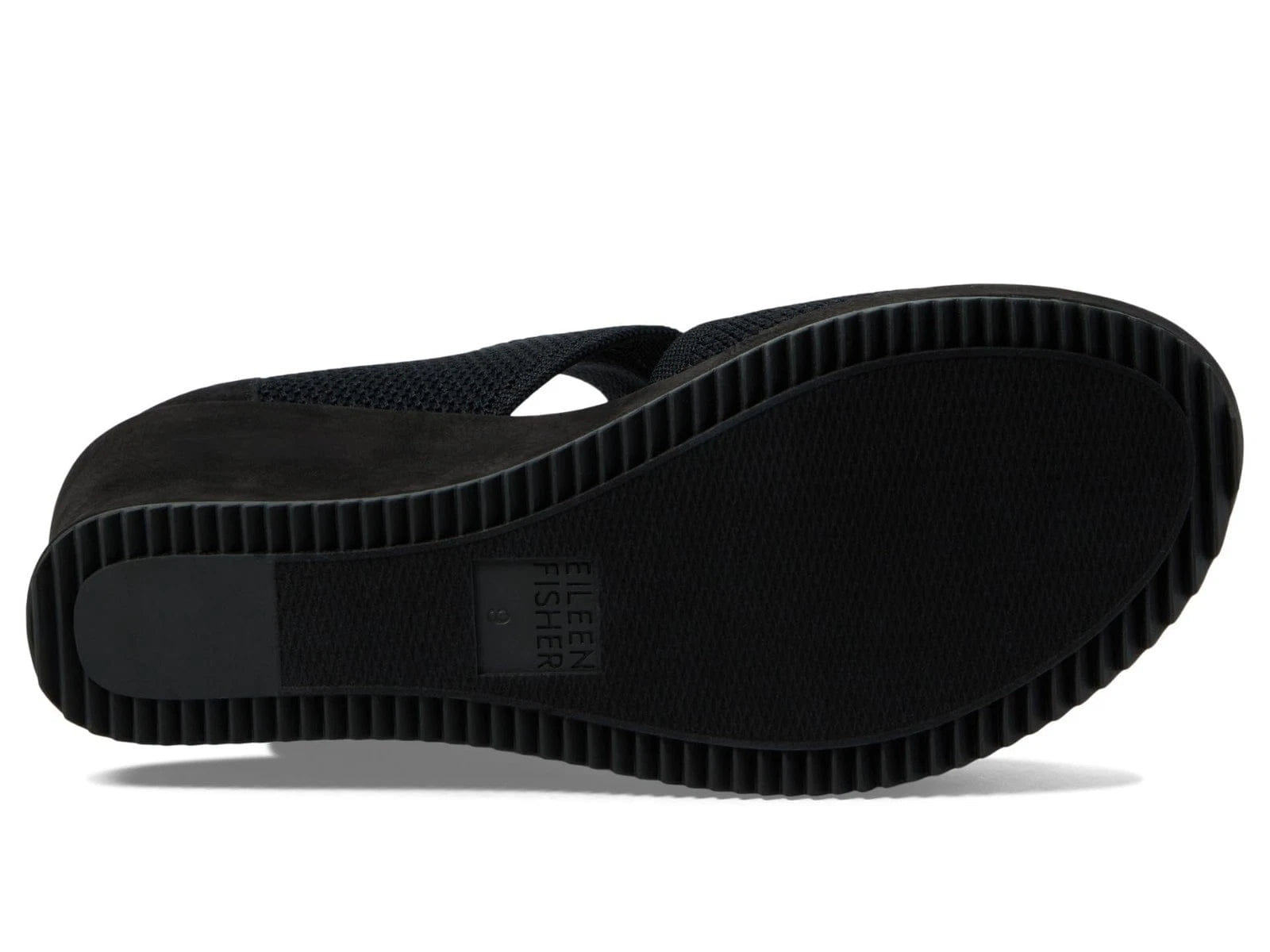 Eileen Fisher Leto Sandals Women's Black Platform Wedge Heel HTAT1605
