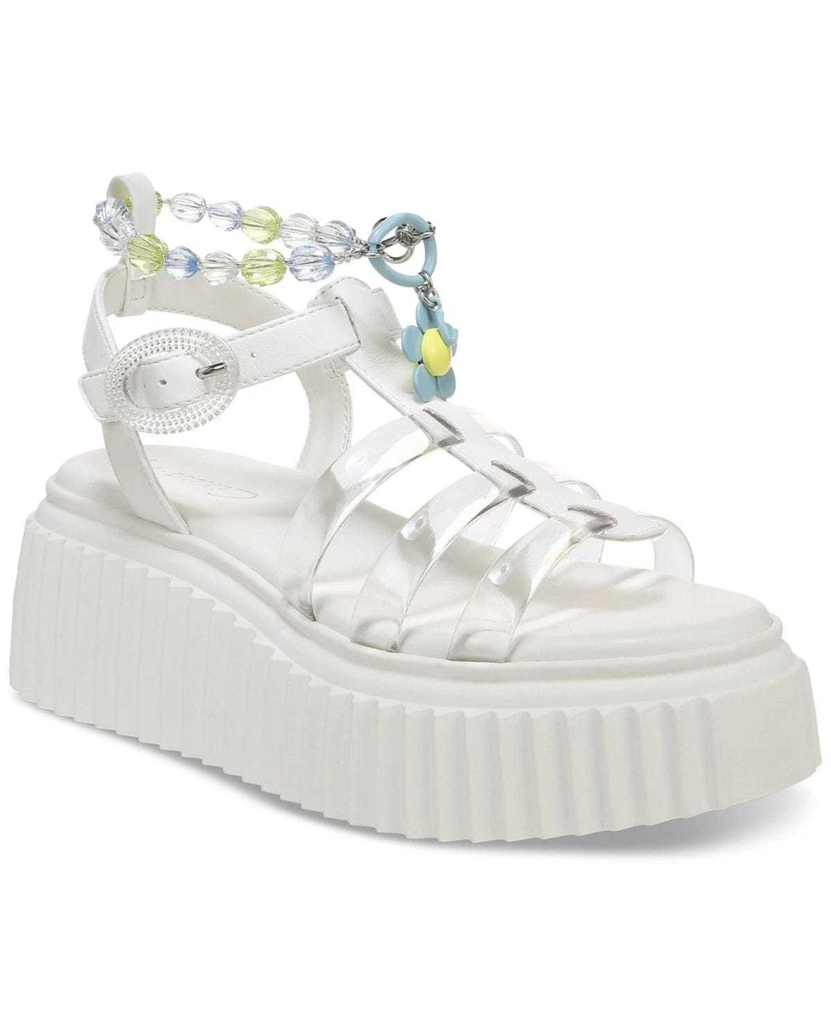 Sam Edelman Circus by Sam Edelman Ester Sandals Womens US Bright White Platform ZOGG2778