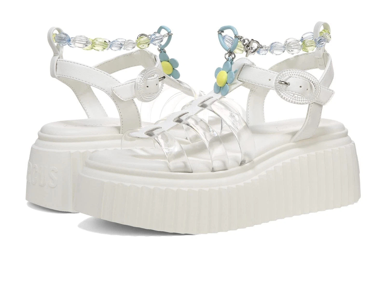 Sam Edelman Circus by Sam Edelman Ester Sandals Womens US Bright White Platform ZOGG2778