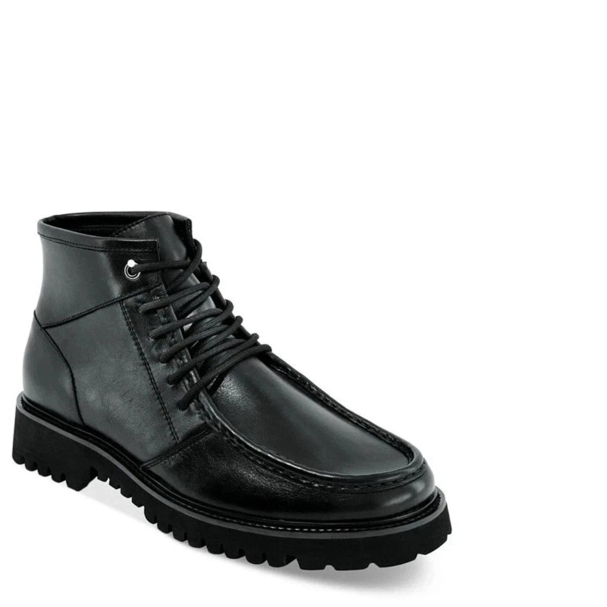 INC International Concepts 10010853600 Men Black Leather Chunky Boots UPS927