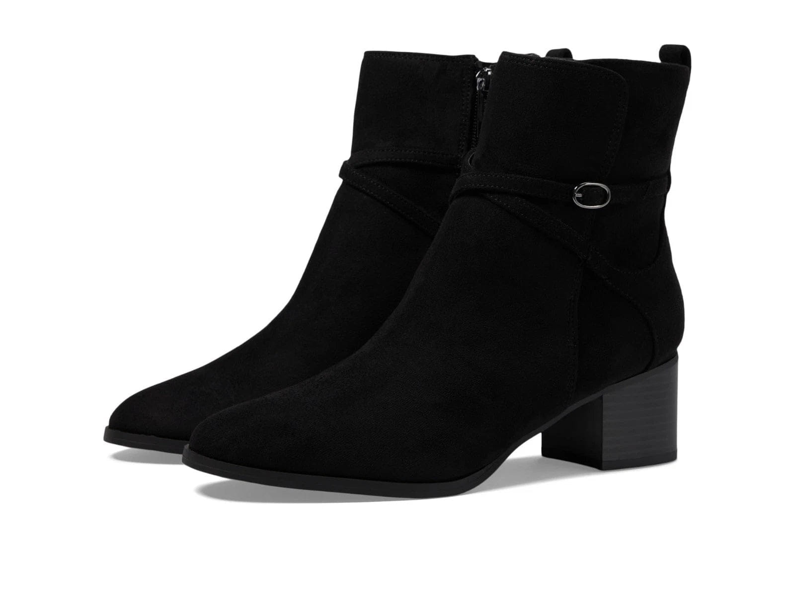 Anne Klein Maurice Boots Women's Black Block Heel Ankle Bootie RHS8546