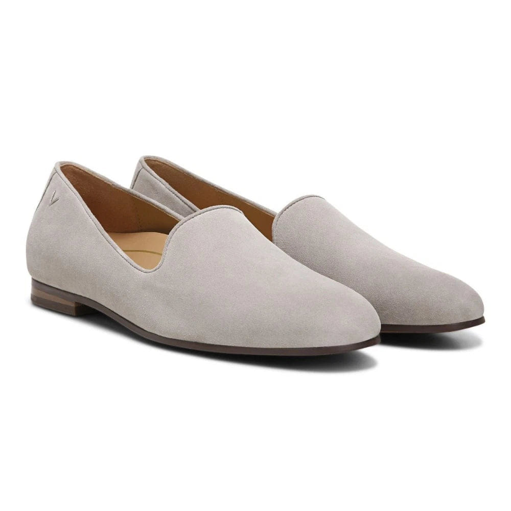 Loafers Vionic Willa II Flats Womens Dark Taupe Suede Slip On Loafers ZOGG2798