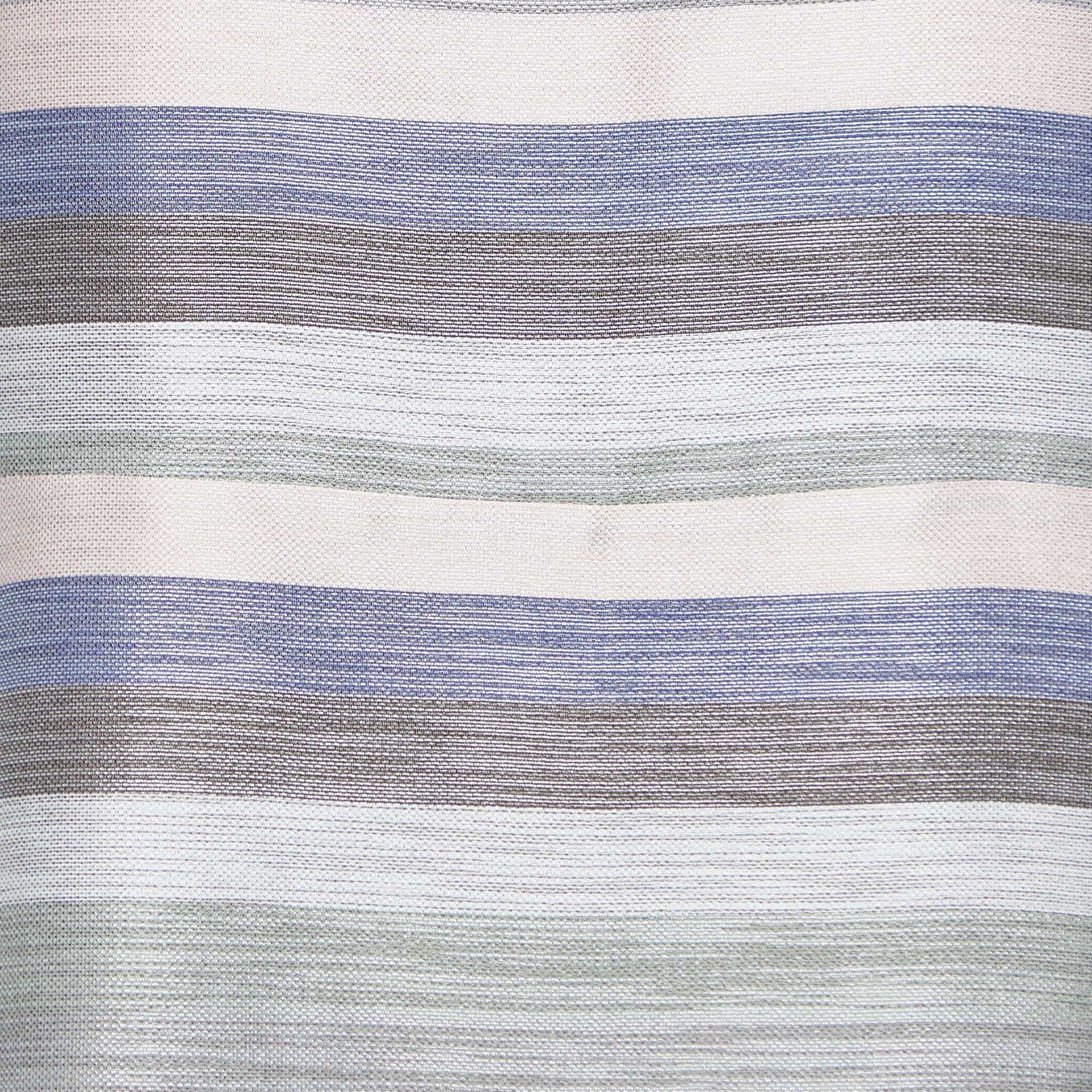 SILK Grey Striped Cotton & Silk Sleeveless Top