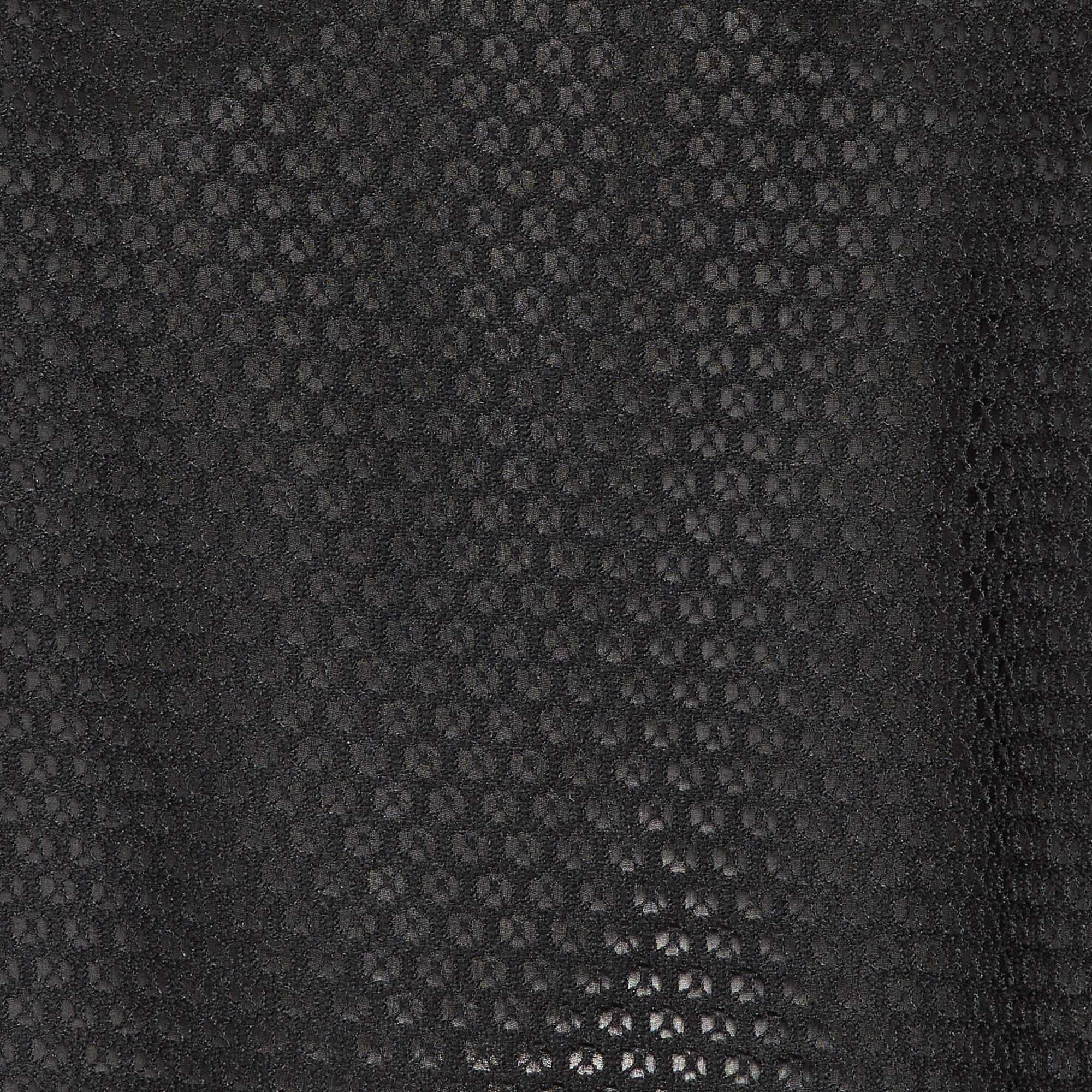 OFF Black Mesh Off - The - Shoulder Top