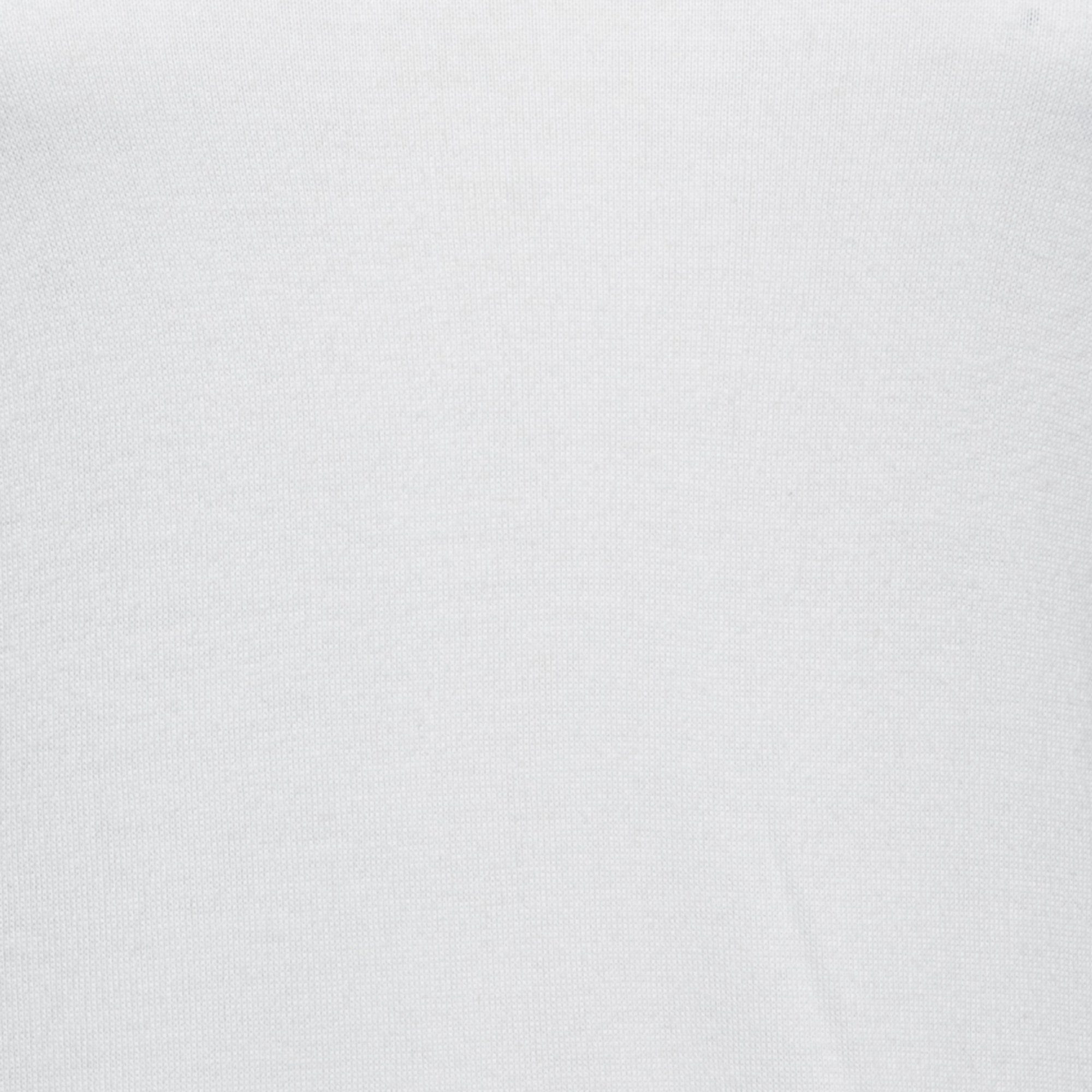 White Knit Contrast Detail Top