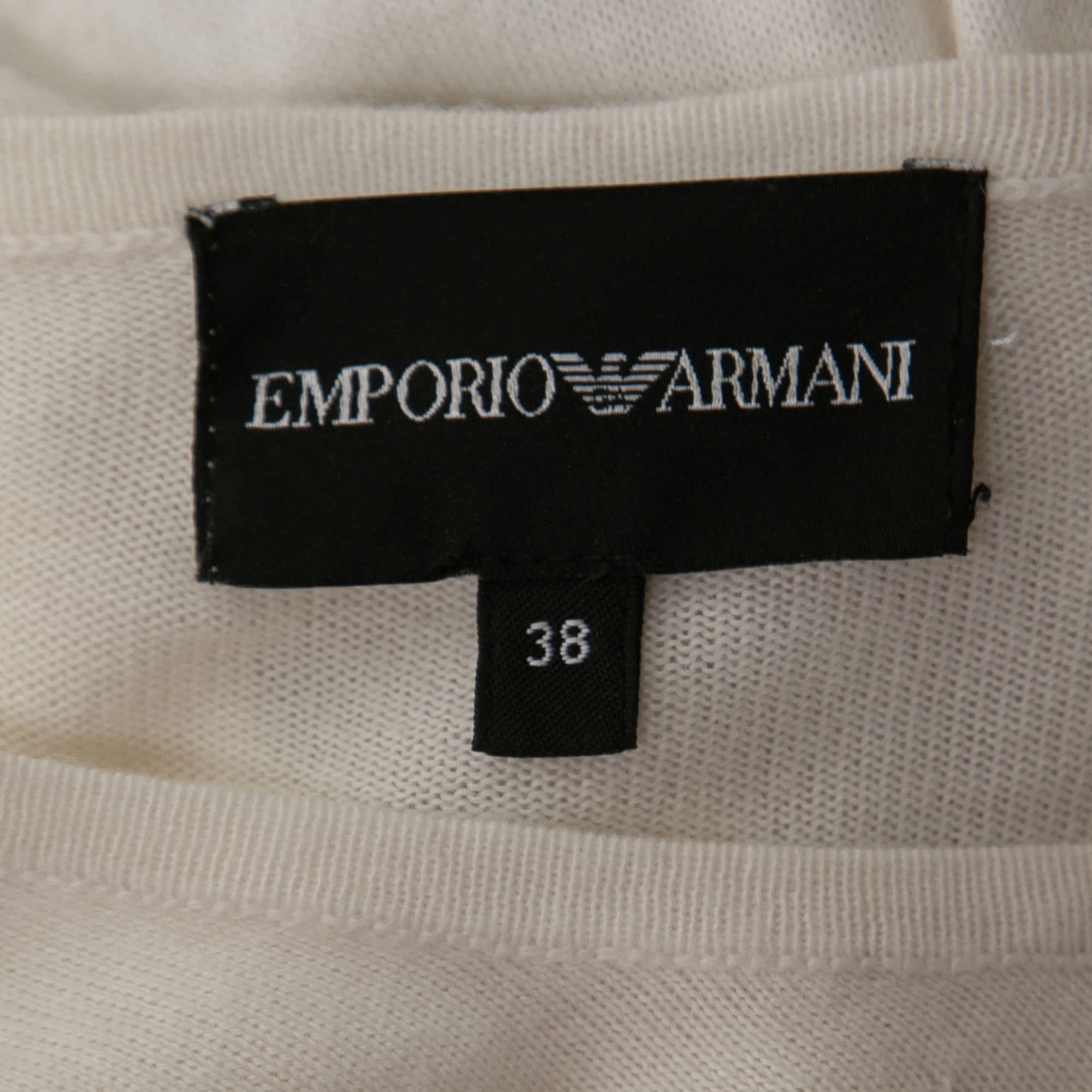 White Knit Contrast Detail Top