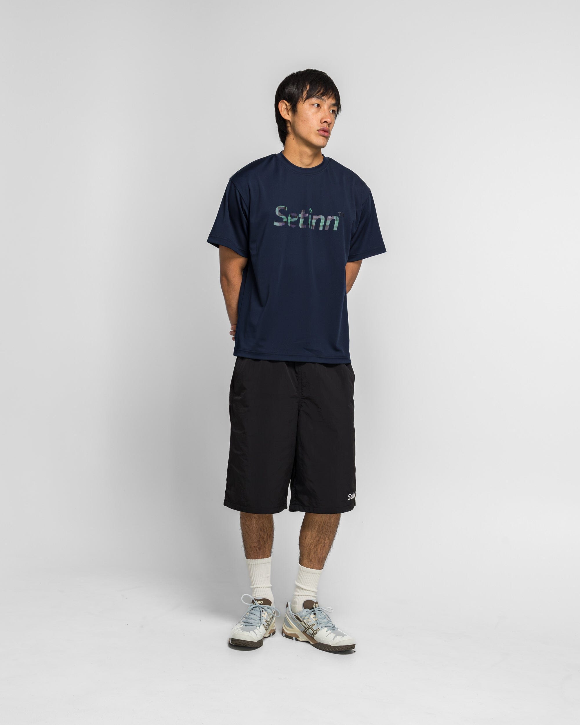 Setinn Script Practice T - Shirt - Navy/Blackwatch