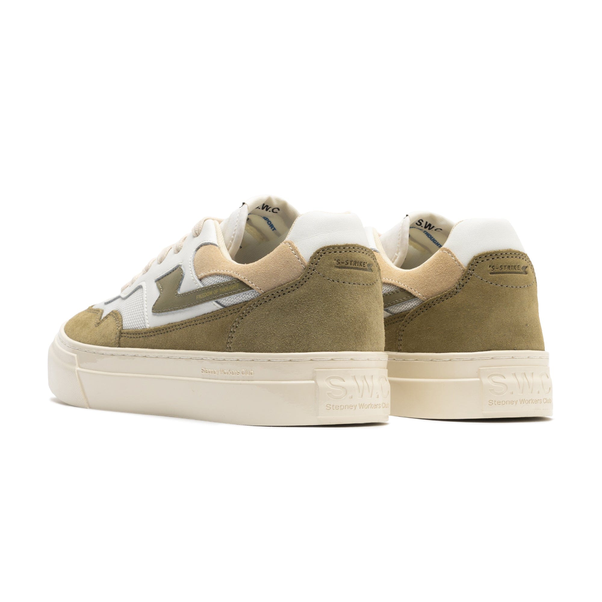 Stepney Workers Club SWC Pearl S - Strike Suede Mix Moss YA09646