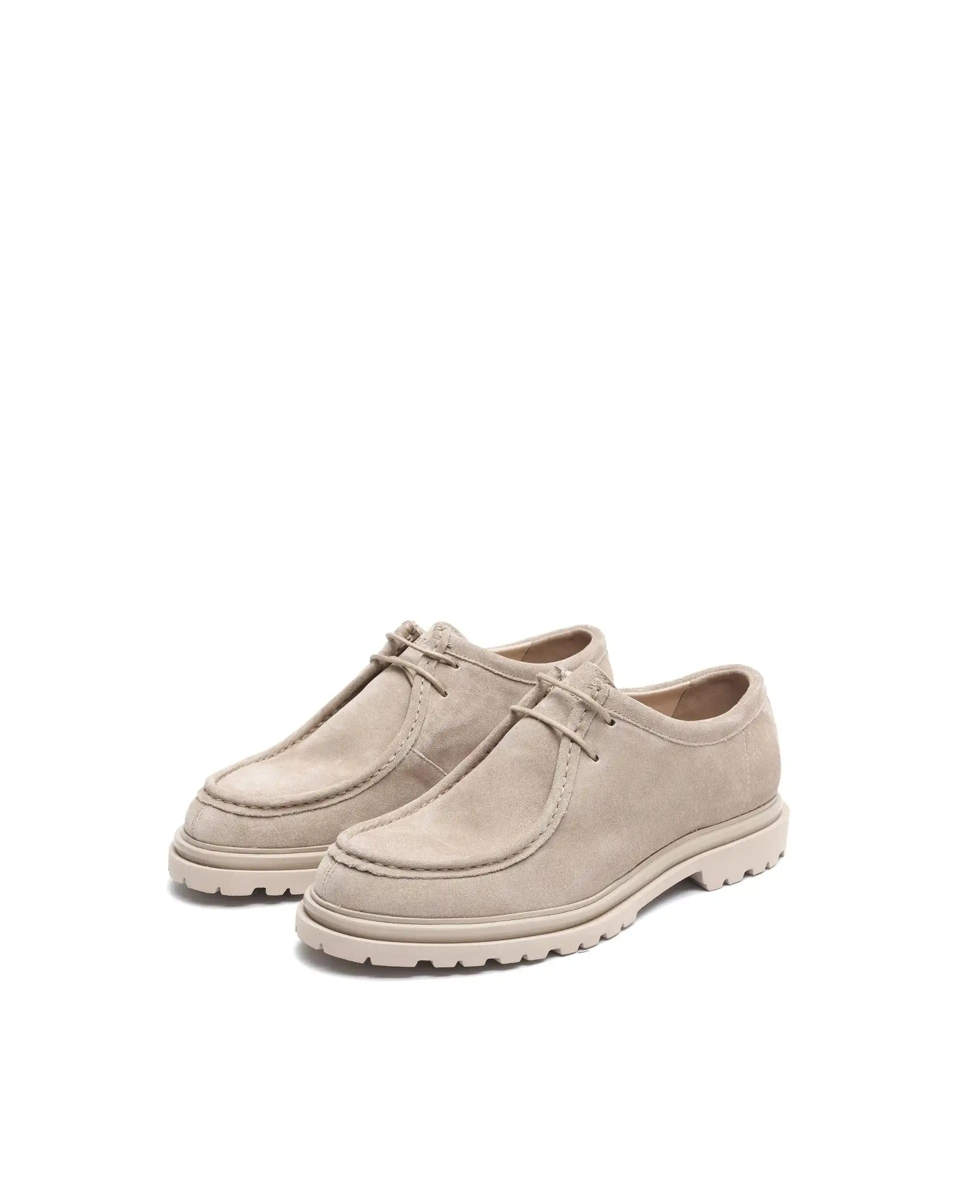 RAREZ Rare Rabbit Men Seoul Light Beige Lace - Up Shoes