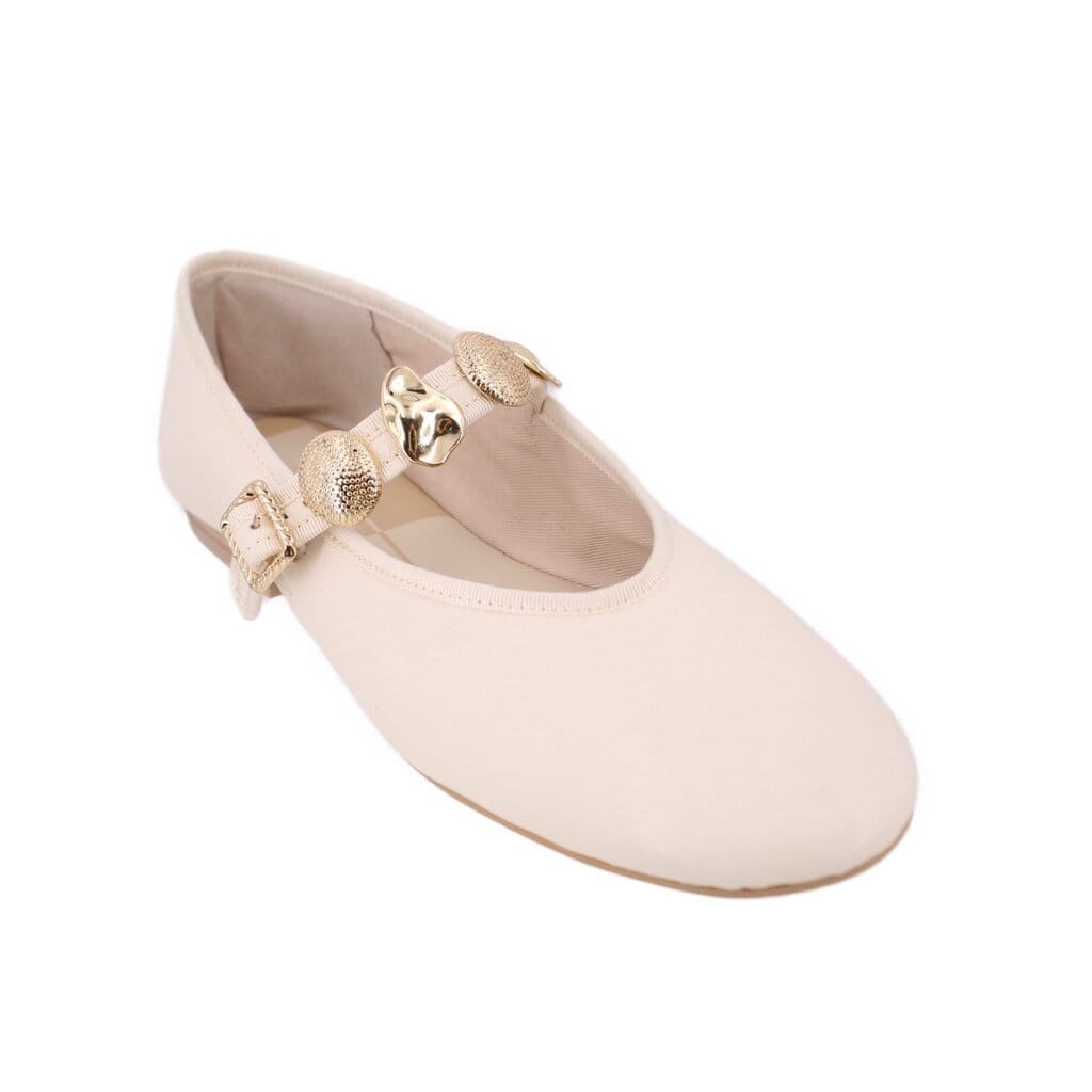 DOLCE VITA LEATHER FLATS CREAM 9 US