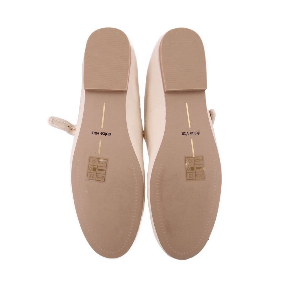 DOLCE VITA LEATHER FLATS CREAM 9 US