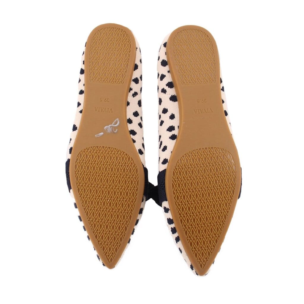 Vivaia MICHELLE 2.0 POINTED TOE LOAFERS WHITE/NAVY 39.5 EU | 9 US