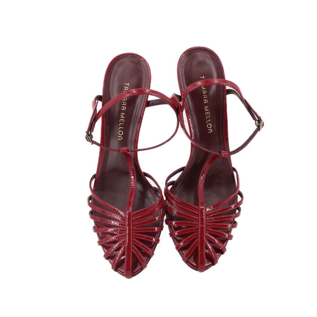 Tamara Mellon HEELED SANDALS RED 40.5 EU | 9 US