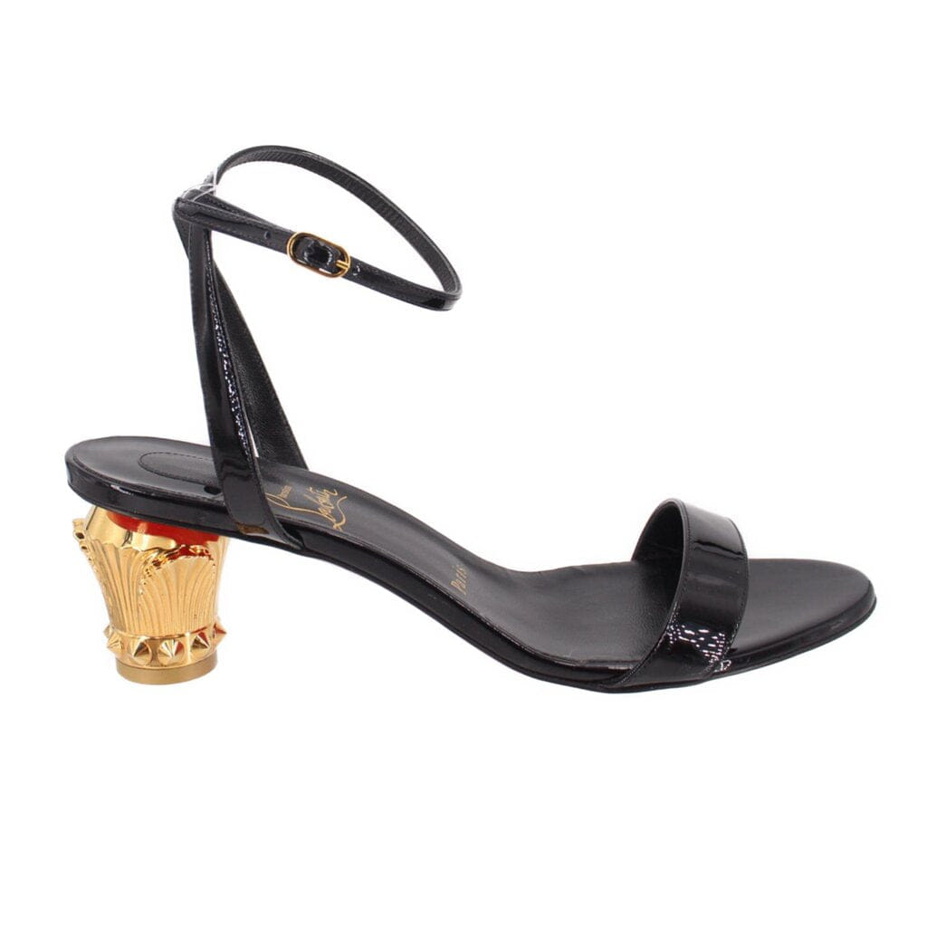 Louboutin LIPSITA QUEEN 55 HEELS BLACK 40 EU | 9 US