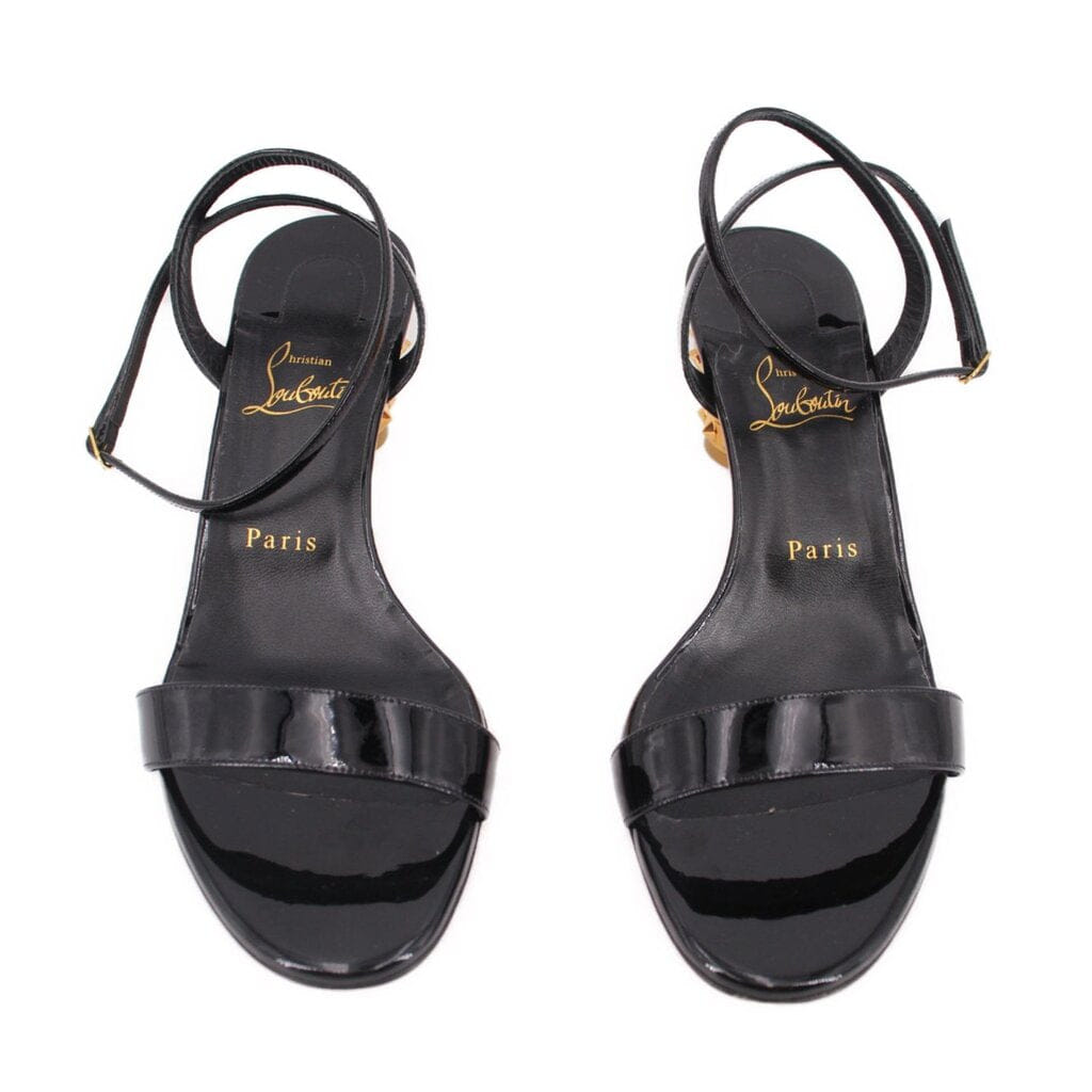 Louboutin LIPSITA QUEEN 55 HEELS BLACK 40 EU | 9 US