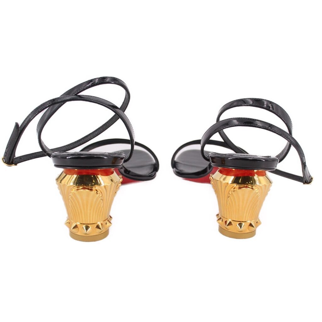 Louboutin LIPSITA QUEEN 55 HEELS BLACK 40 EU | 9 US