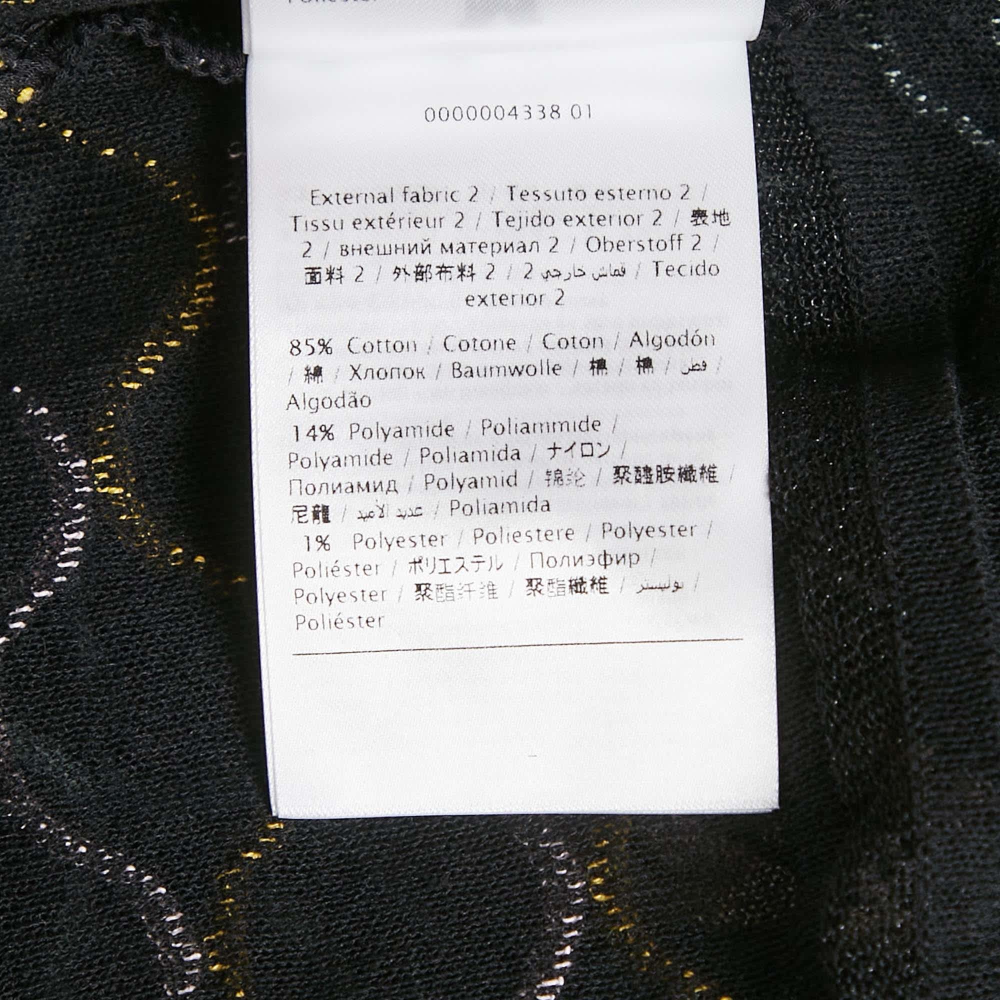 M Missoni Black Patterned Knit Sleeveless Sweater Top