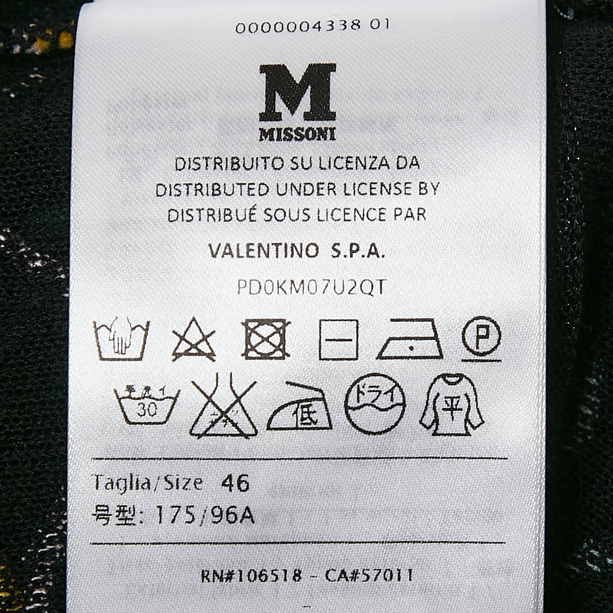 M Missoni Black Patterned Knit Sleeveless Top