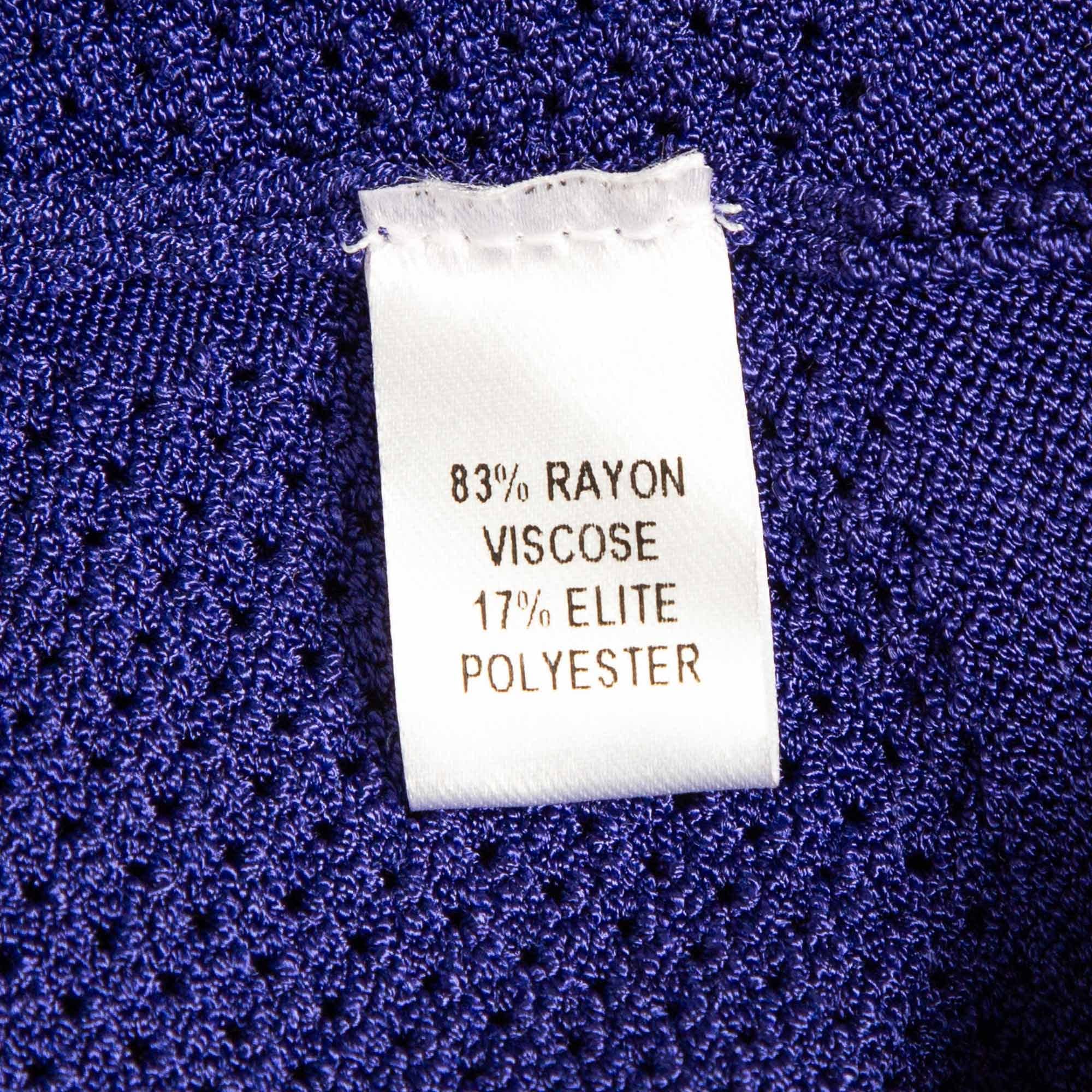 Cushnie Et Ochs Purple Stretch Knit Long Sleeve Crop Top