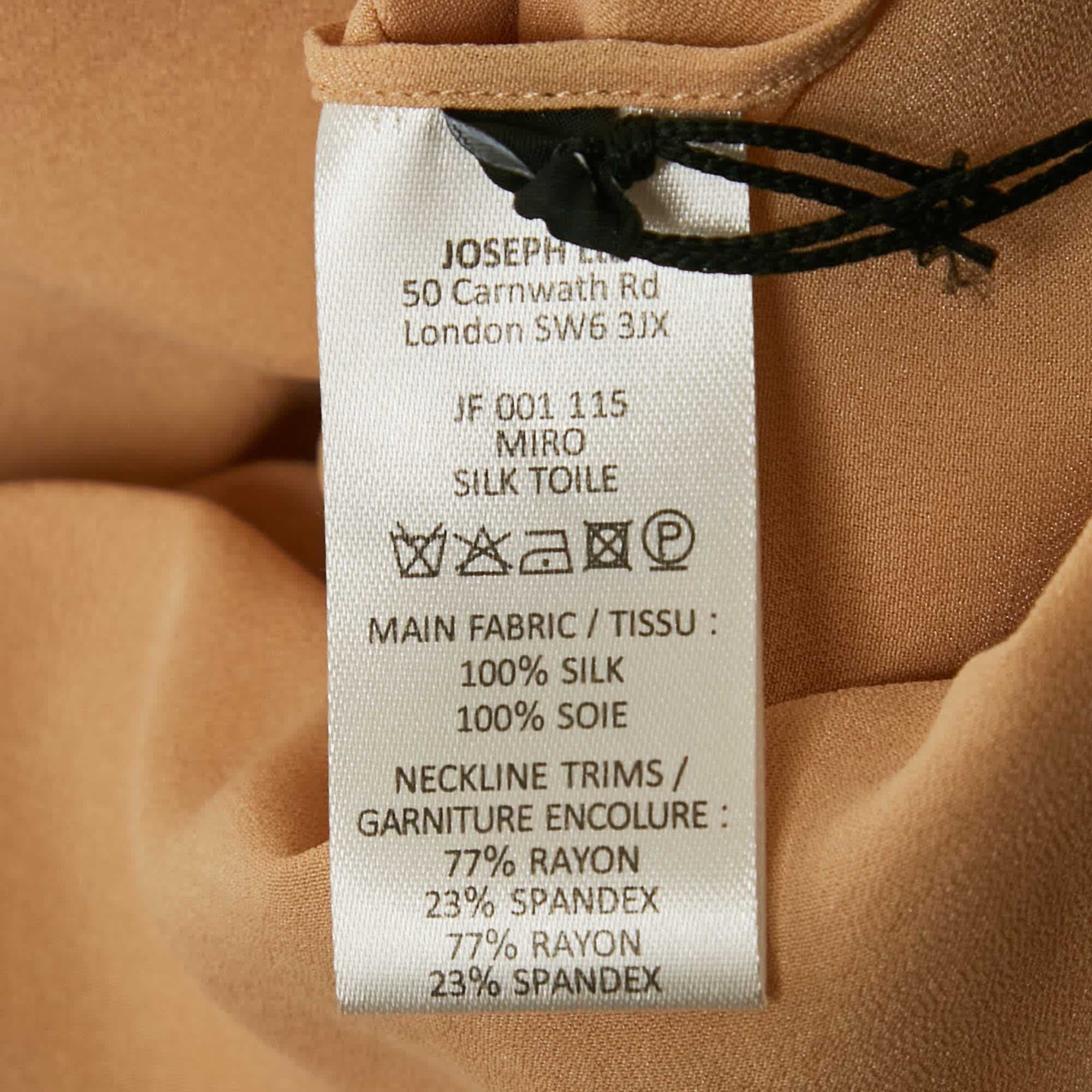 SILK Beige Silk Key - Hole Tunic Top