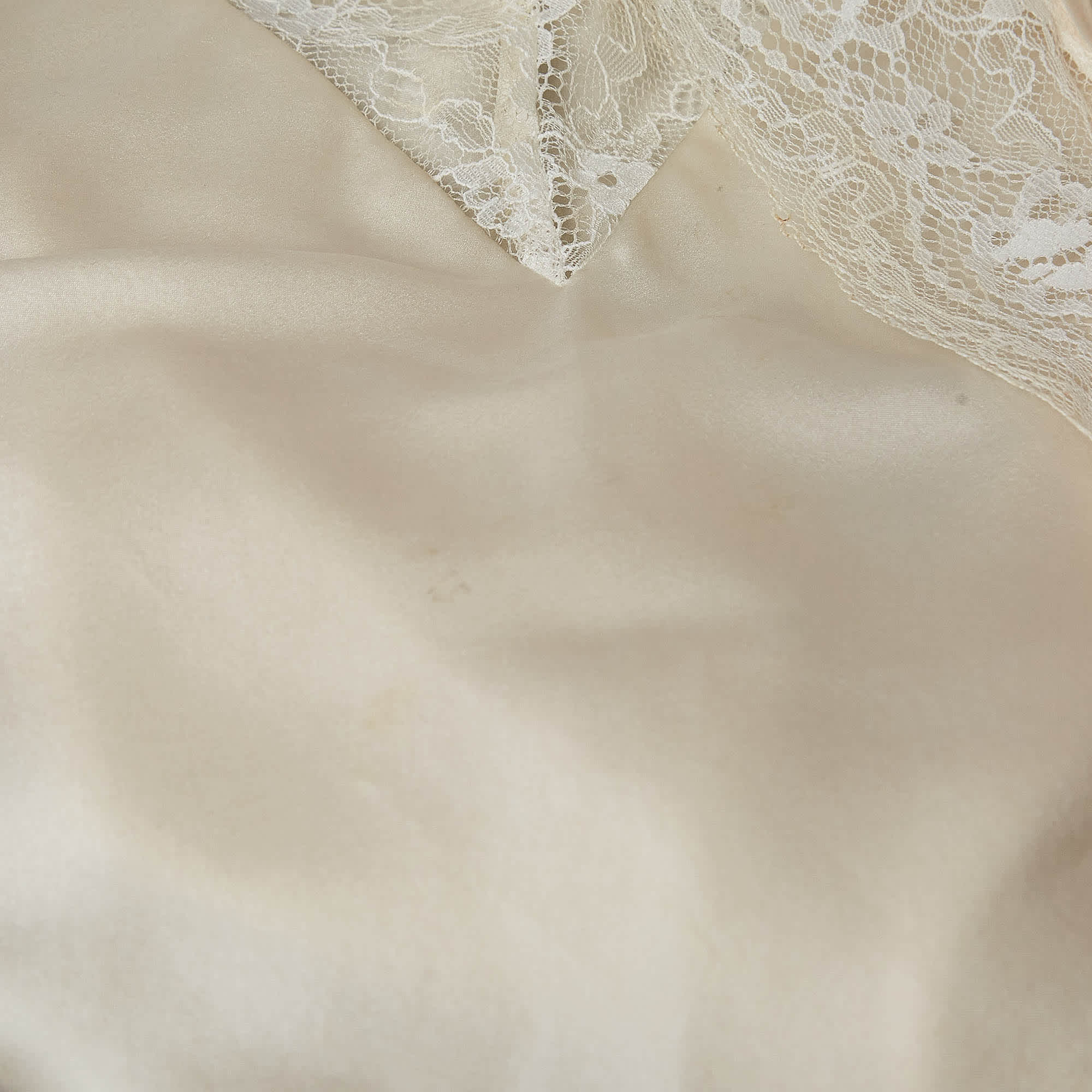 WHITE* Maje Orange/white Crepe And Satin Lace Trim Camisole Top Set Of 2