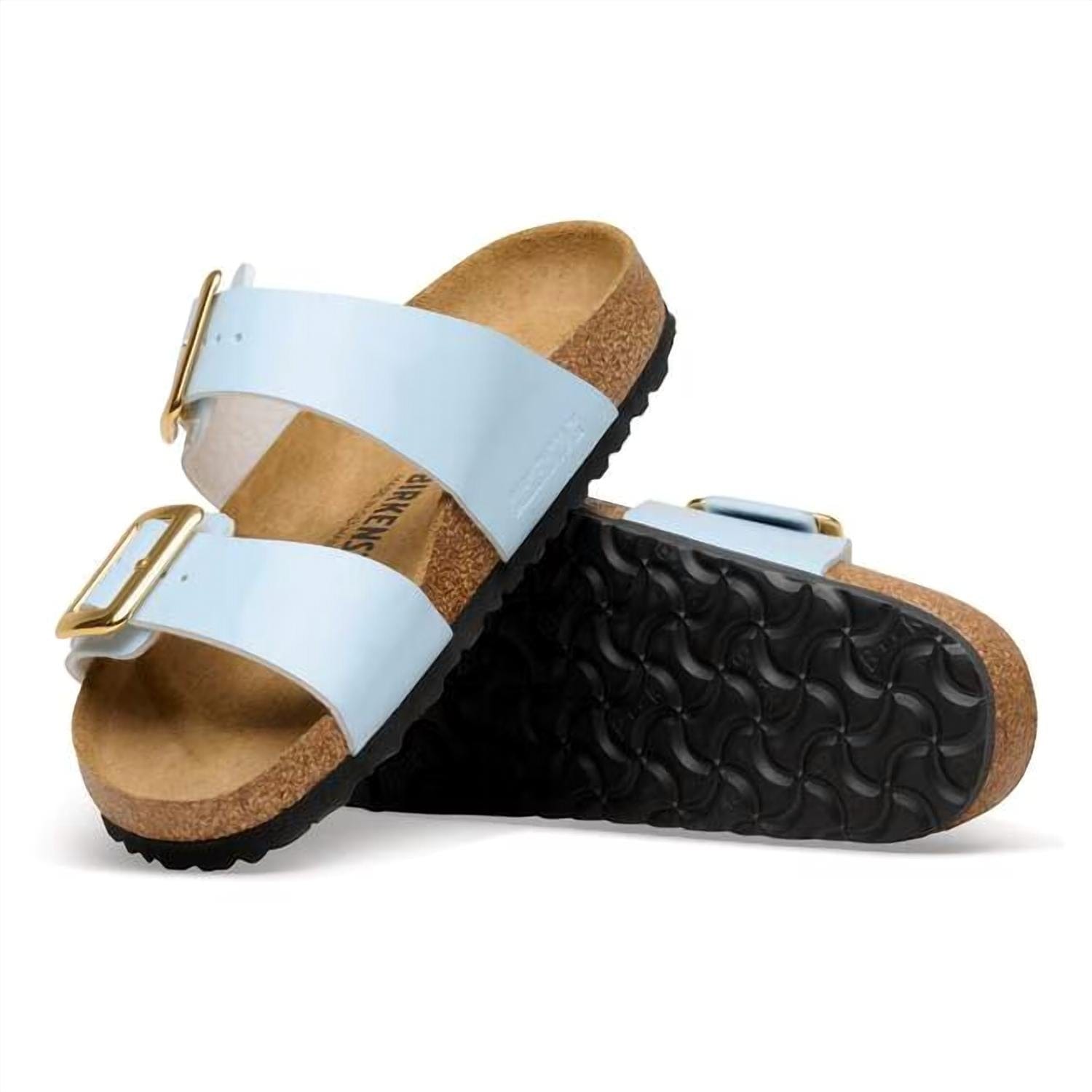 Luxe Women's Sydney Luxe Buckle Sandals In Baby Blue