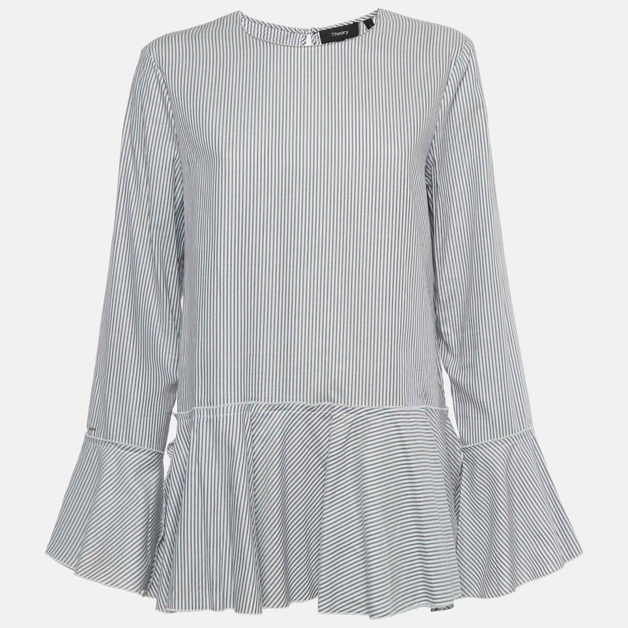 Blue Stripe Cotton Lexanda Top