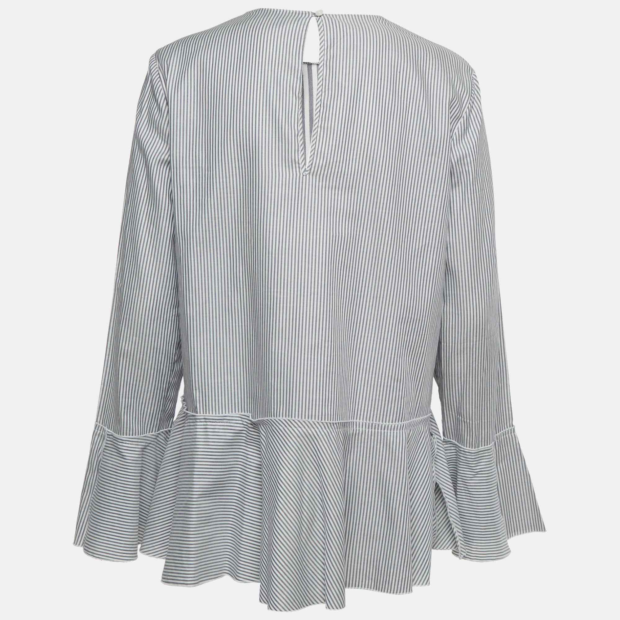 Blue Stripe Cotton Lexanda Top