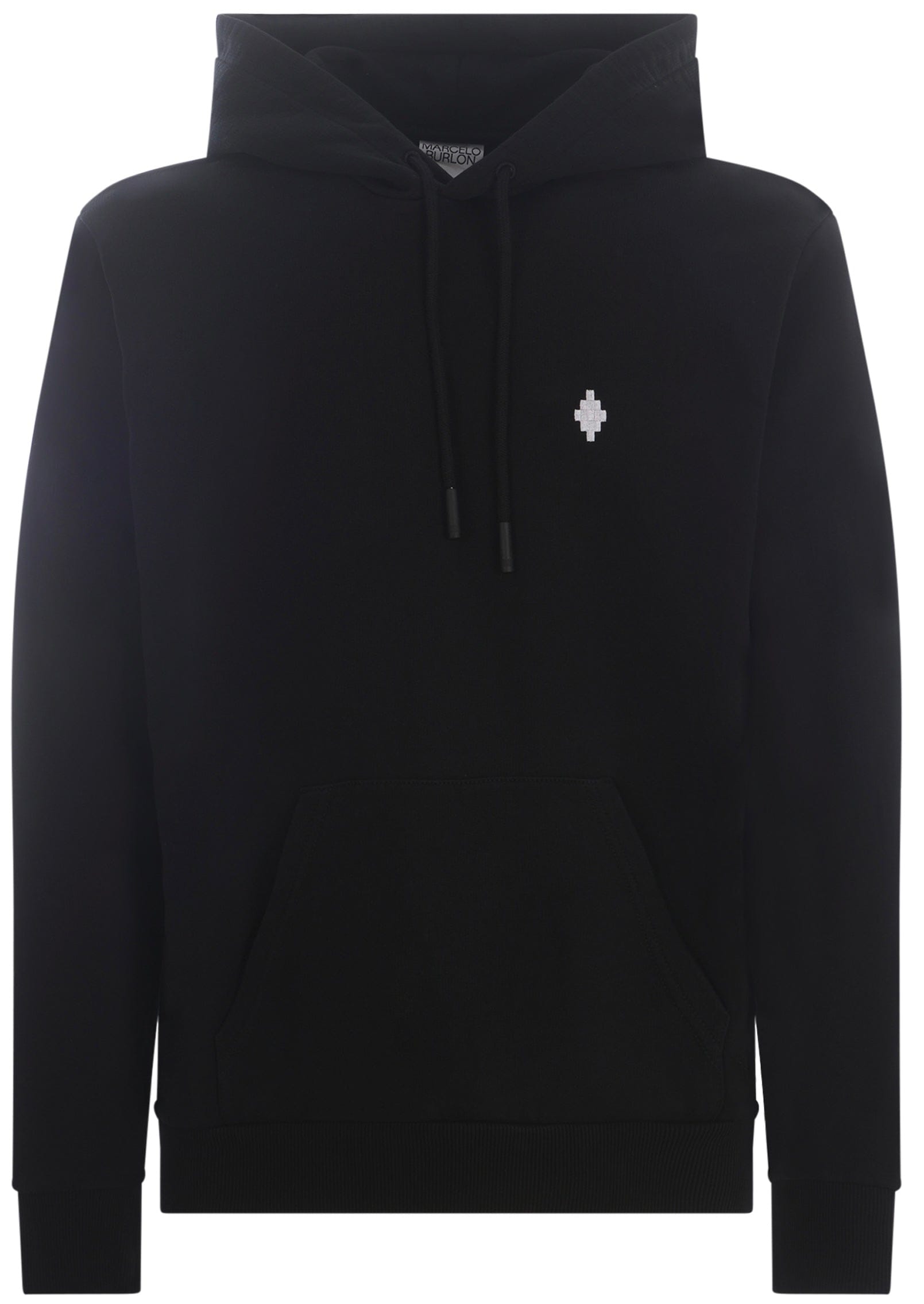 Marcelo Burlon Cross Regular Hoodie Black White