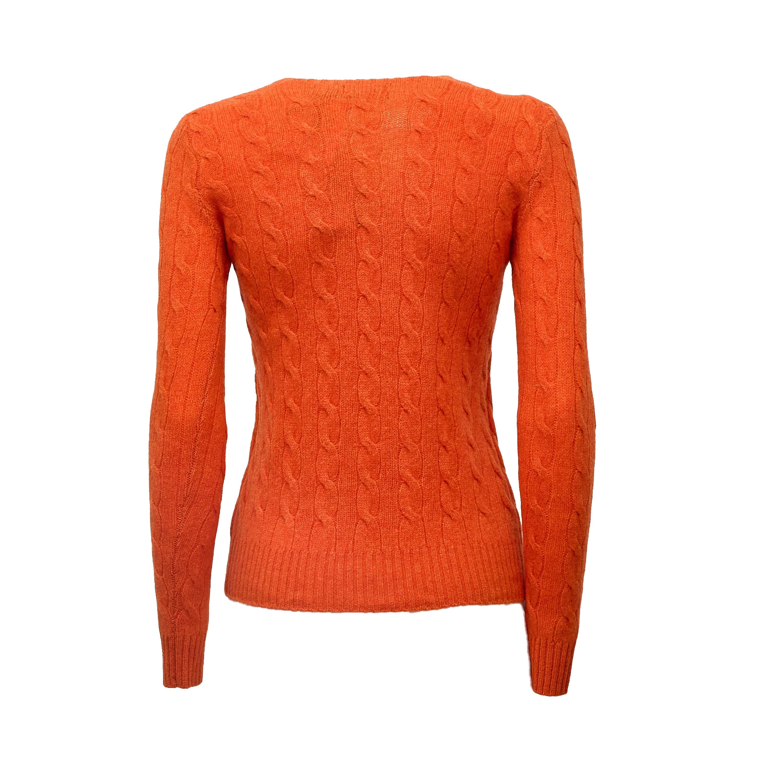 Knit Julianna Cable Knit Crewneck Wool Sweater