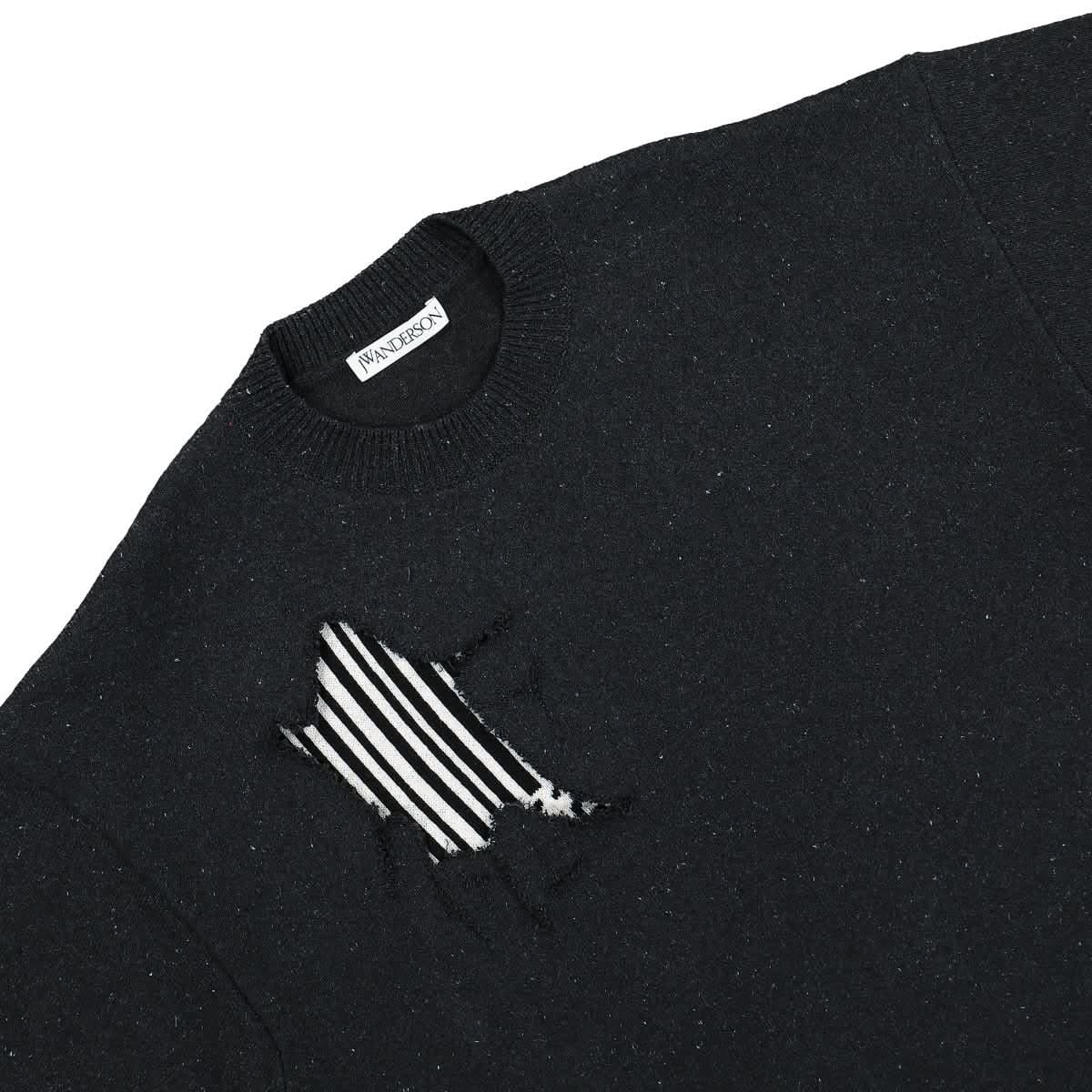 JW Anderson Recycled Denim Barcode Jumper