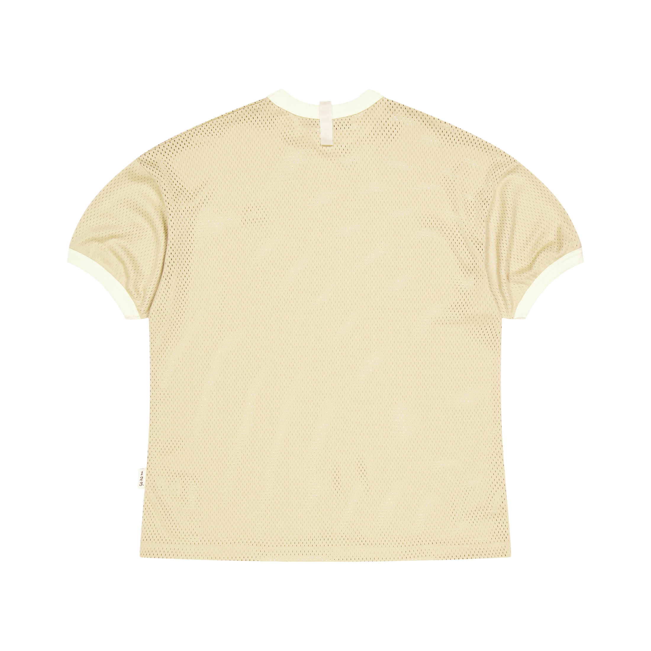 Advisory Board Crystals Abc. 123 Mesh Ringer T - shirt Ecru