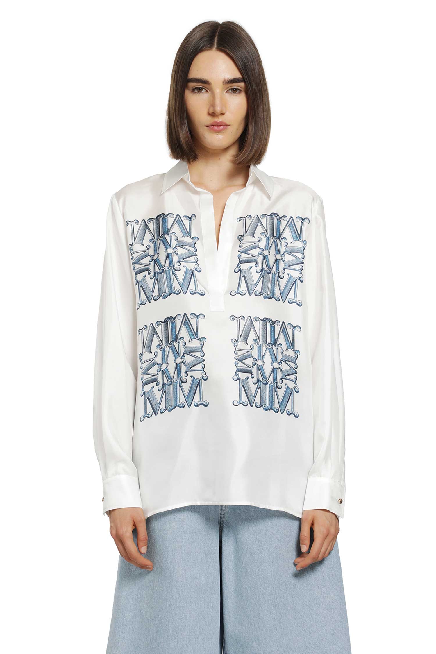 MAX MARA Printed Silk Shirt