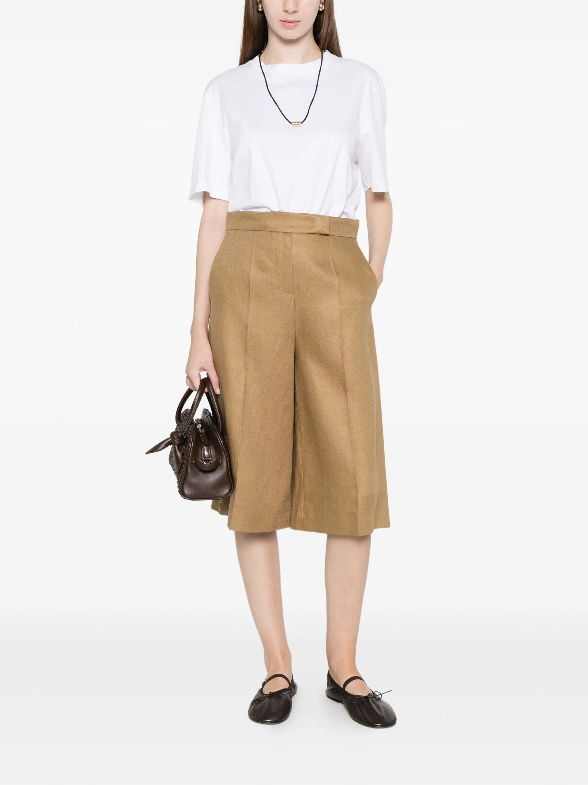 Max Mara high - waisted pleated shorts