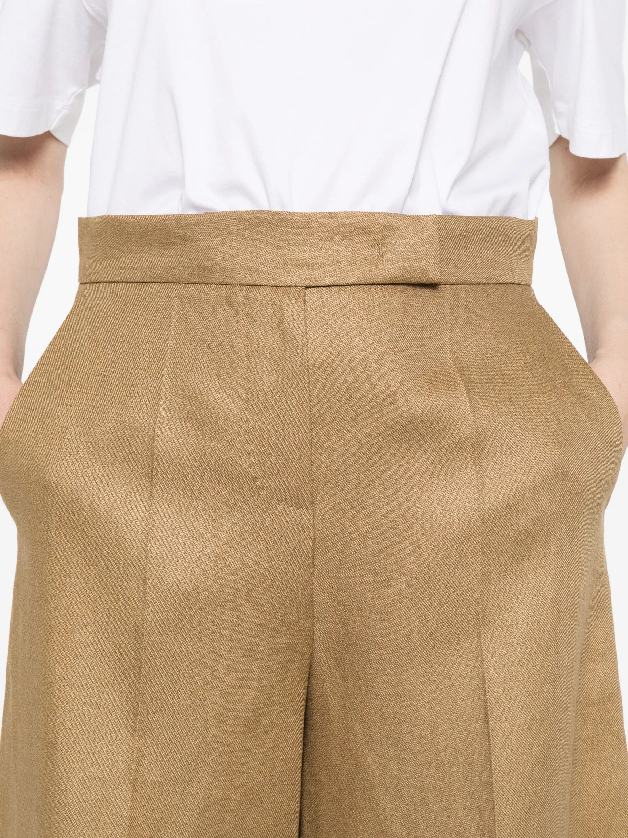 Max Mara high - waisted pleated shorts