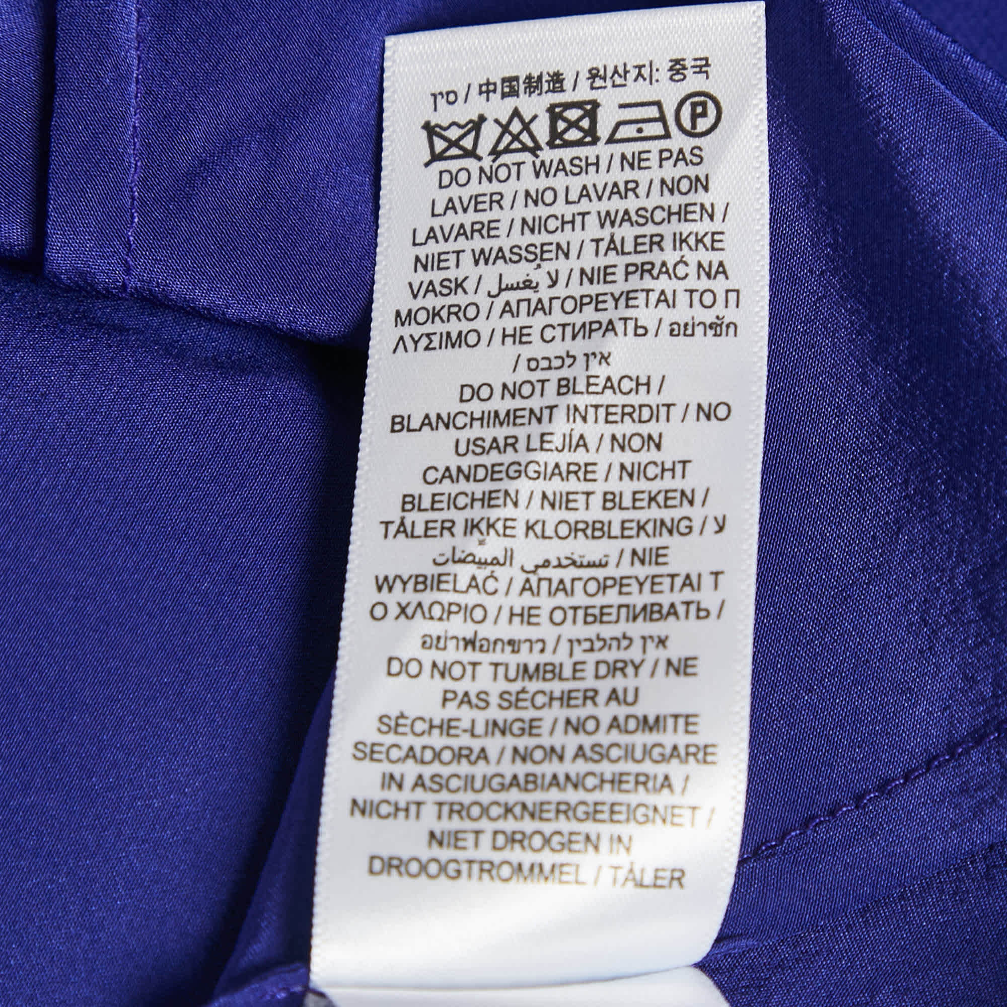 Blue Nicolefarhi Blue Silk Sleeveless Top