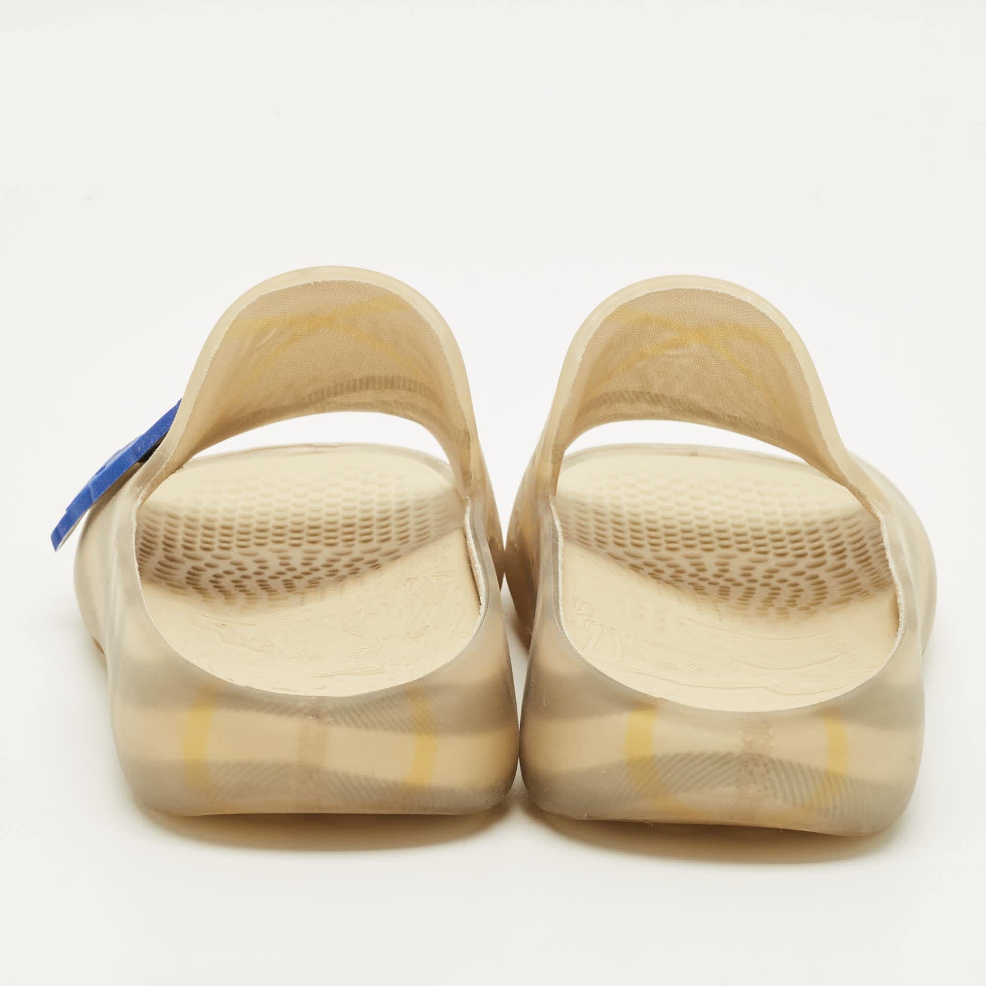Yellow Size 40 Yellow Haymarket Check Rubber Slide Flats