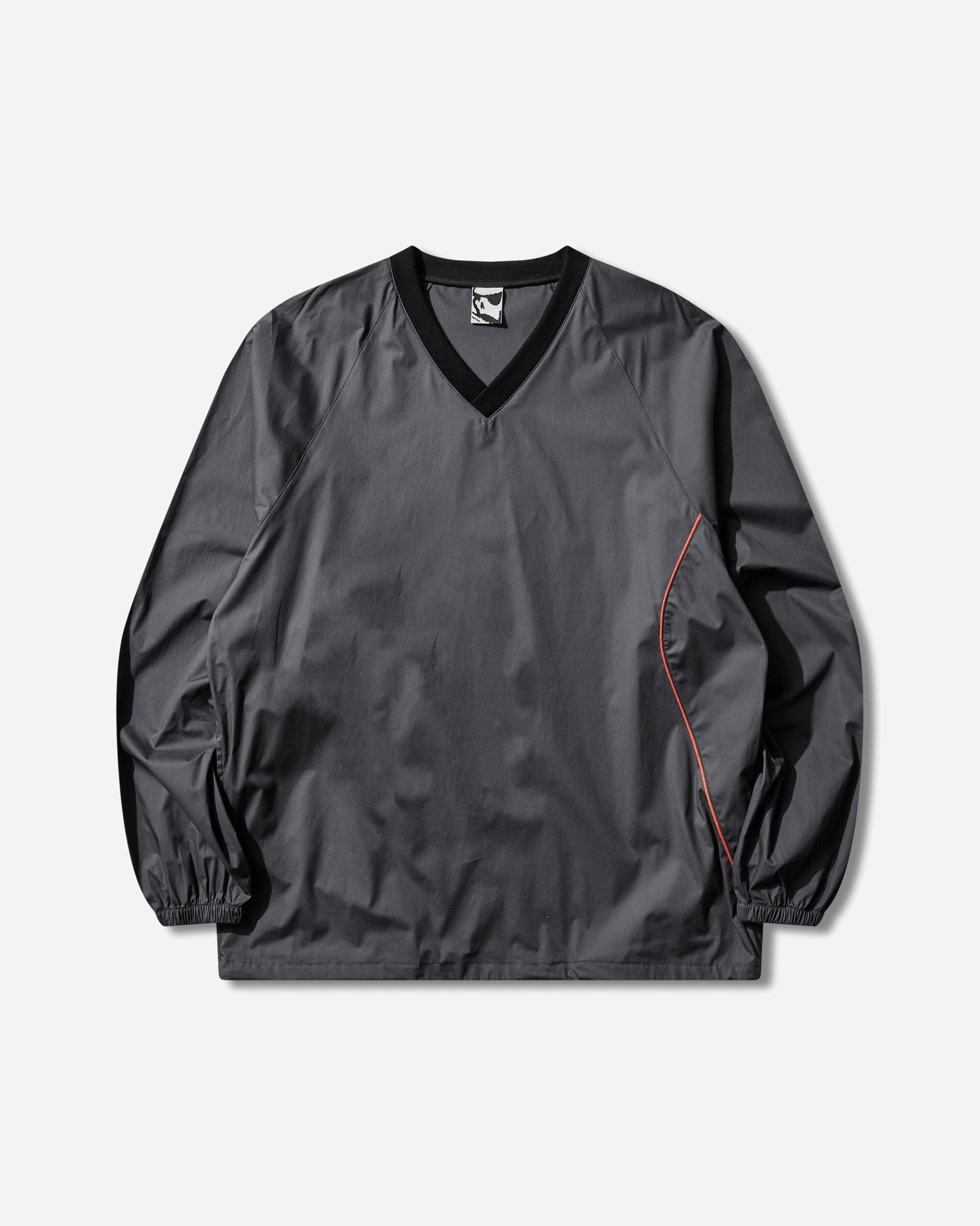 GR10K Men's Tirreno V Neck Top Charcoal