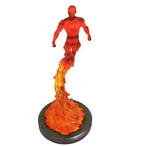 Diamond Select Marvel Premier Collection Comic Human Torch Statue