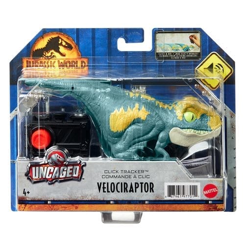 Mattel Jurassic World Dominion Click Tracker Blue Velociraptor