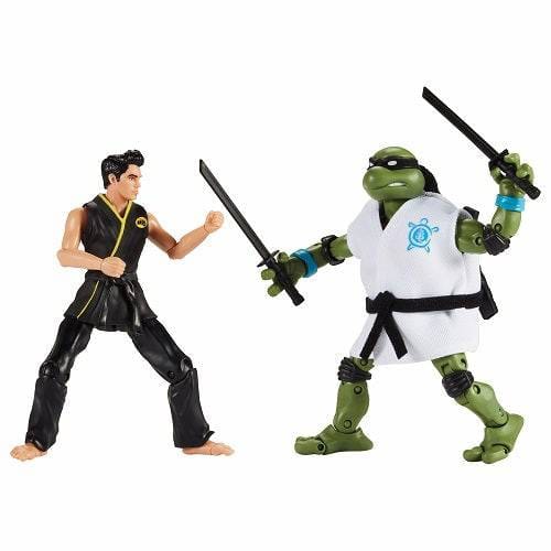 Playmates Teenage Mutant Ninja Turtles x Cobra Kai - Leonardo Vs. Miguel Diaz 2 - Pack Action Figures